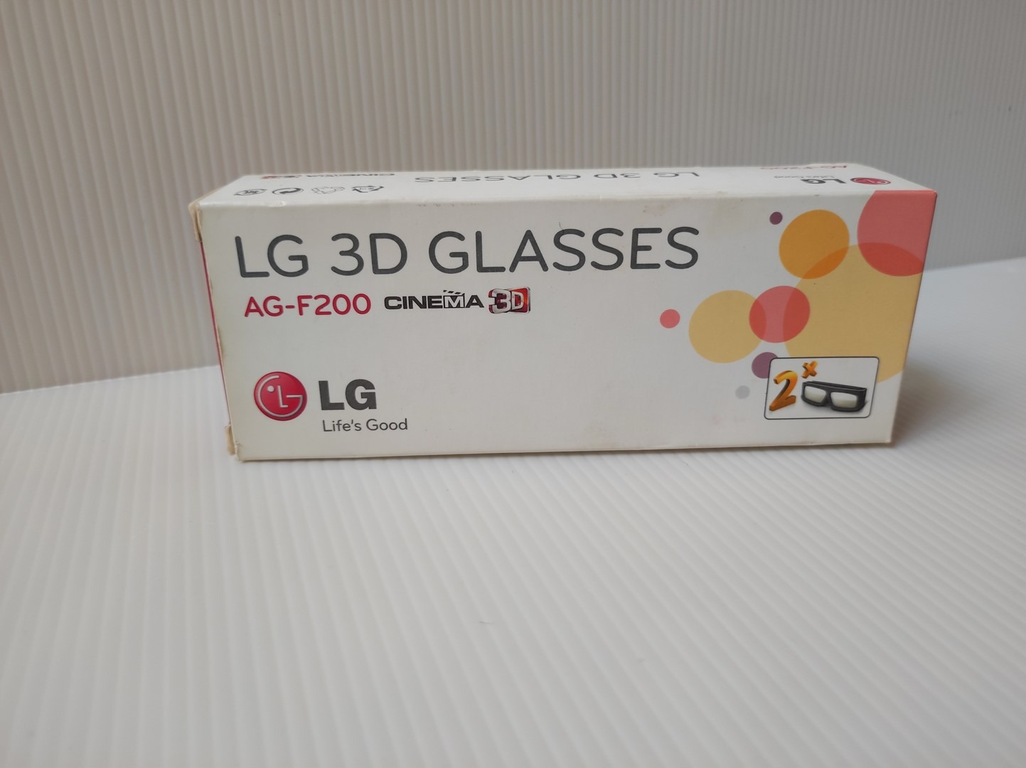2 عدد عینک سه بعدی فابریک اصل ال جی LG AG-F200