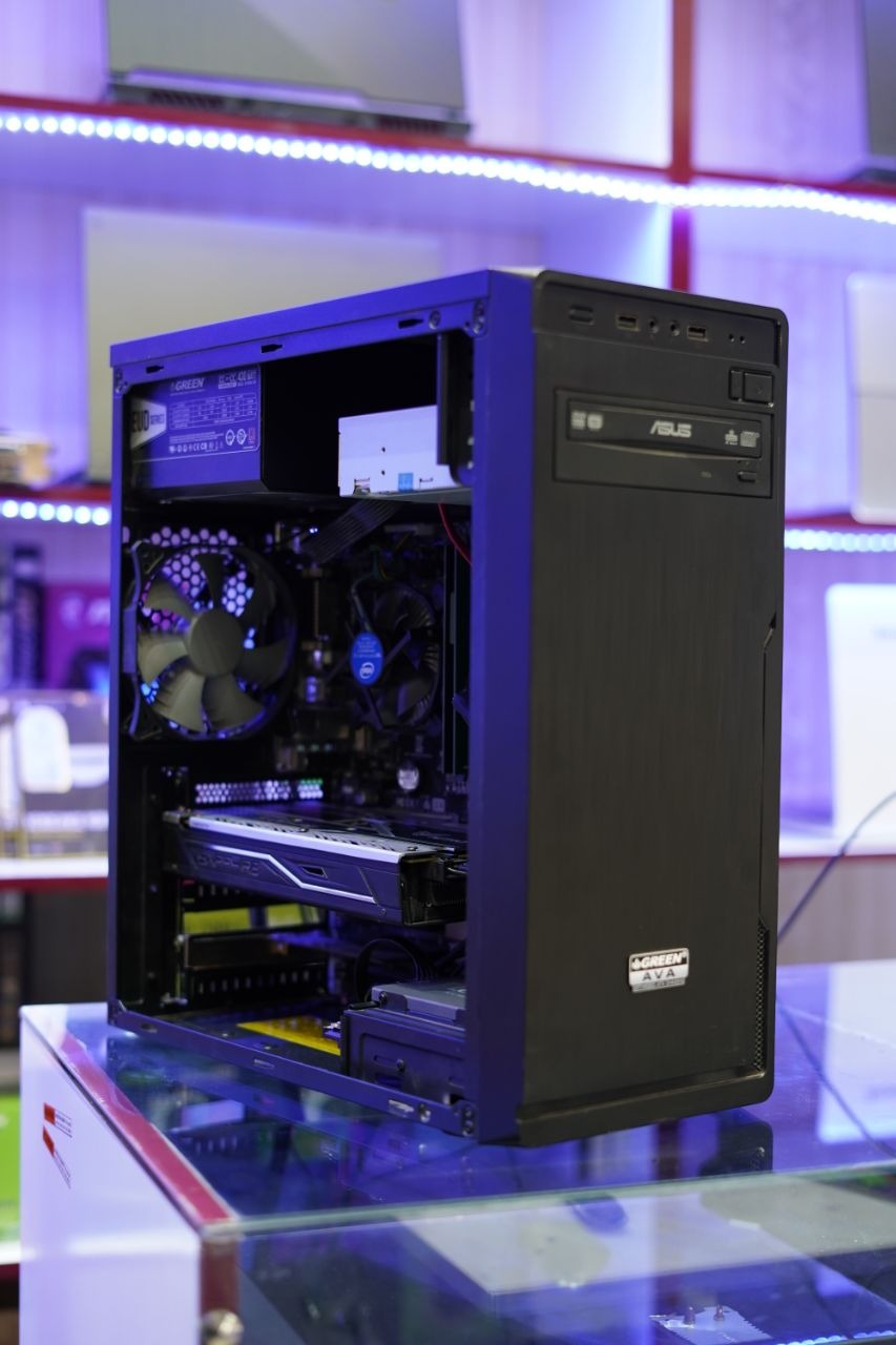 کیس i3 7100 ram16 rx470 8GB ssd256