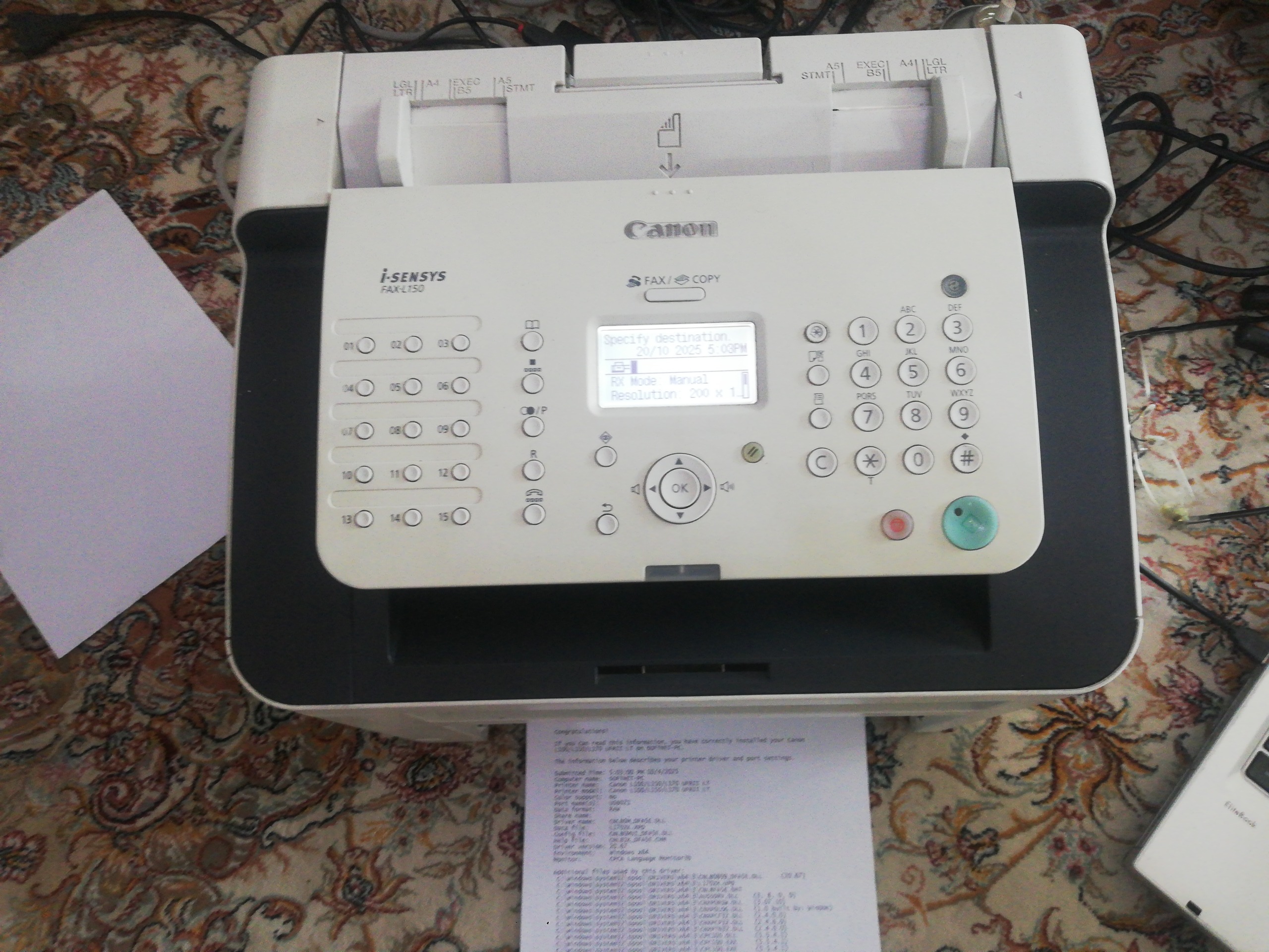 فکس پرینتر کانن L150 کره ای