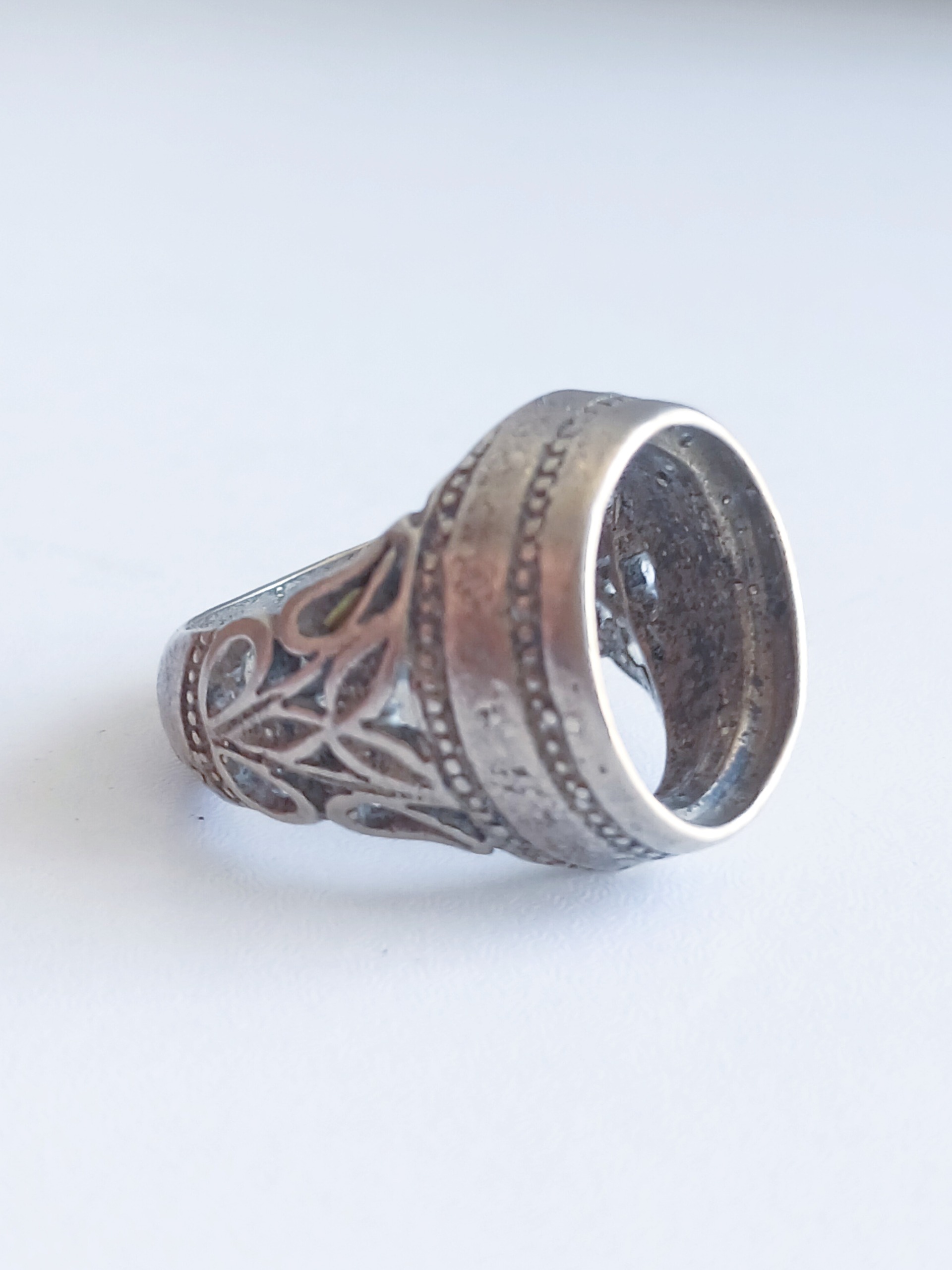 رکاب انگشتر نقره عیار پایین