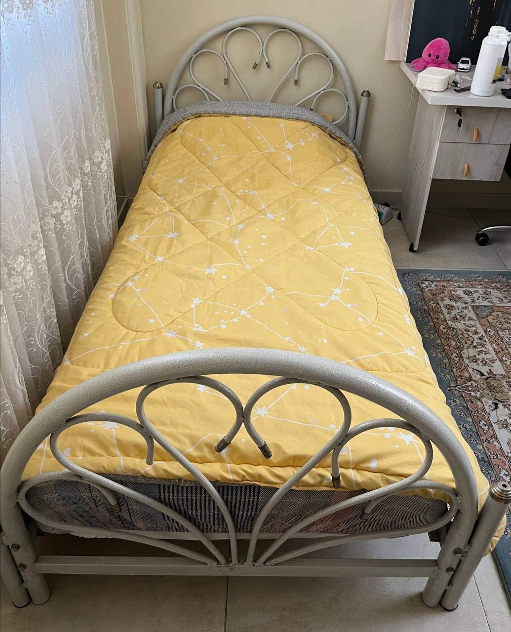 تخت خواب فلزی تکنفره
