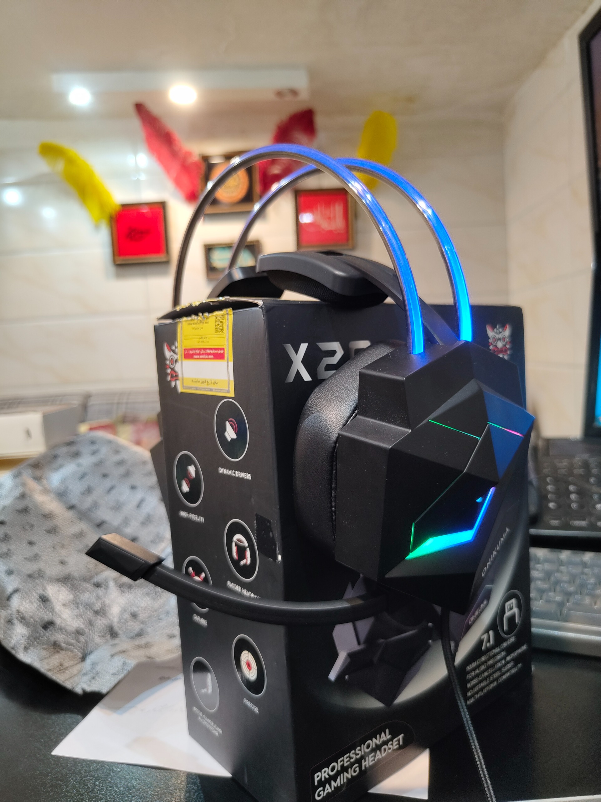 هدفون گیمینگ RGB اونیکوما