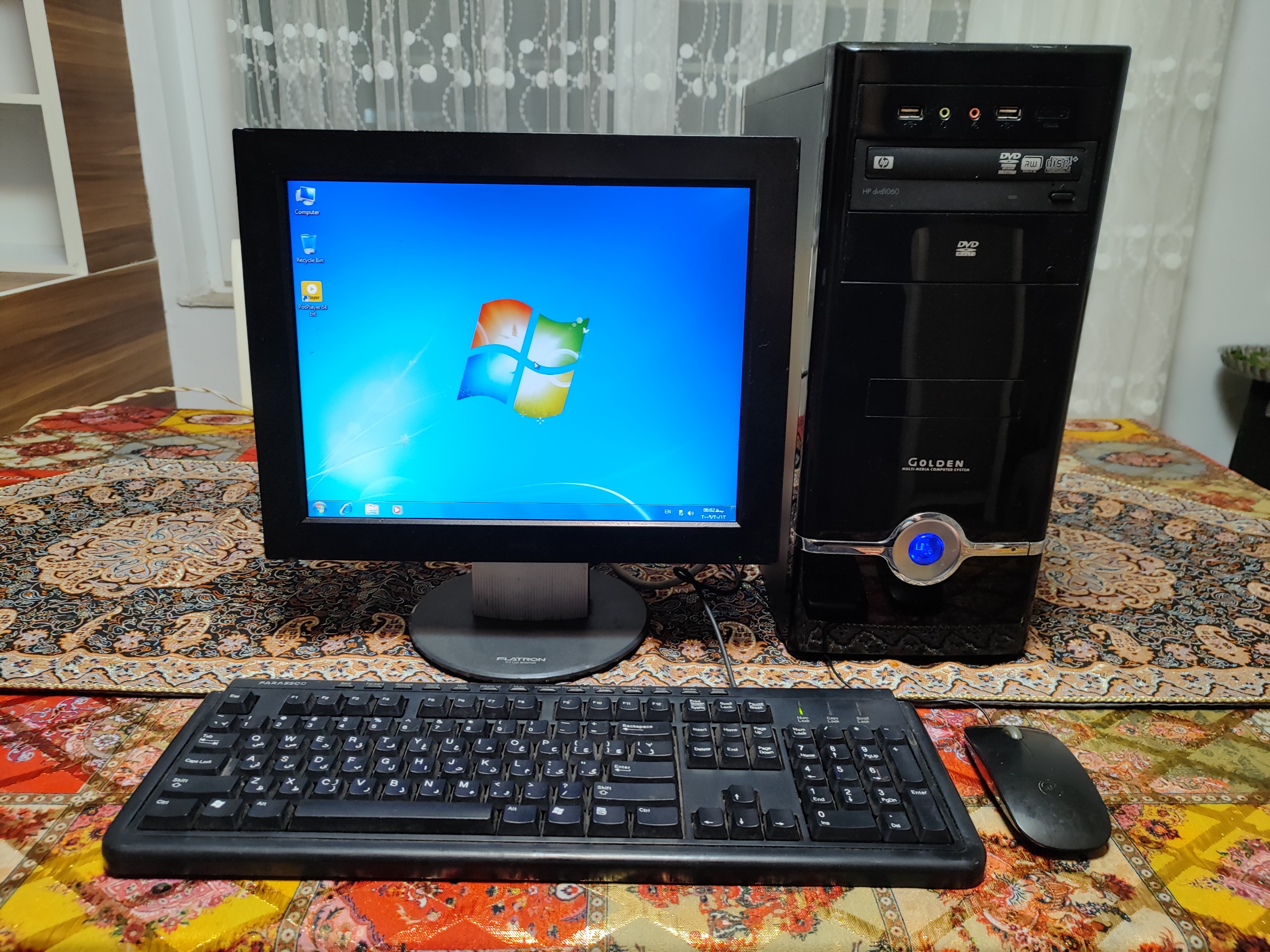 کامپیوتر 4هسته با رم 8 ddr3 هارد 500 گرافیک 1