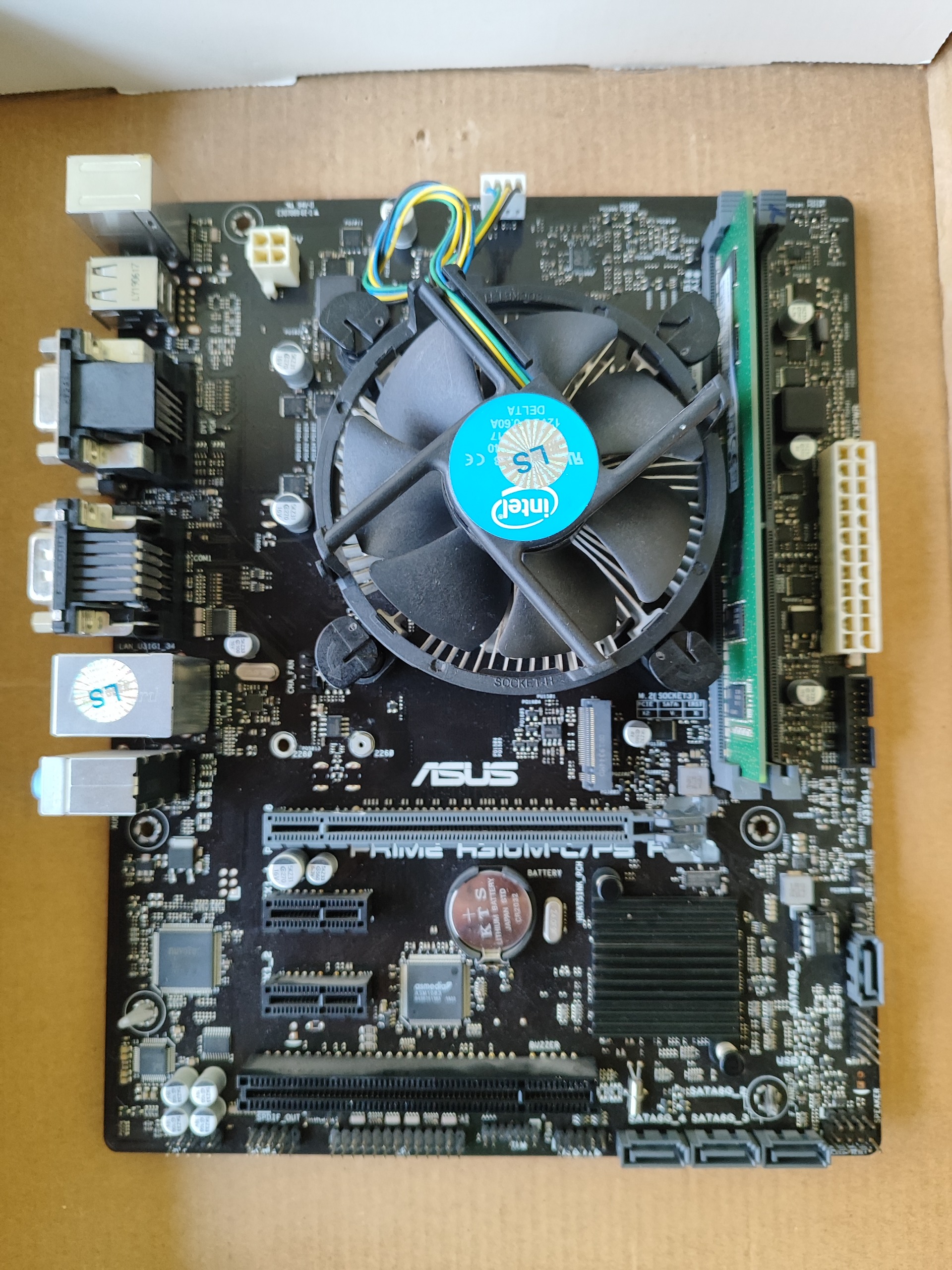 باندل نسل 9 h310 ایسوس رم 4 پردازنده G4930