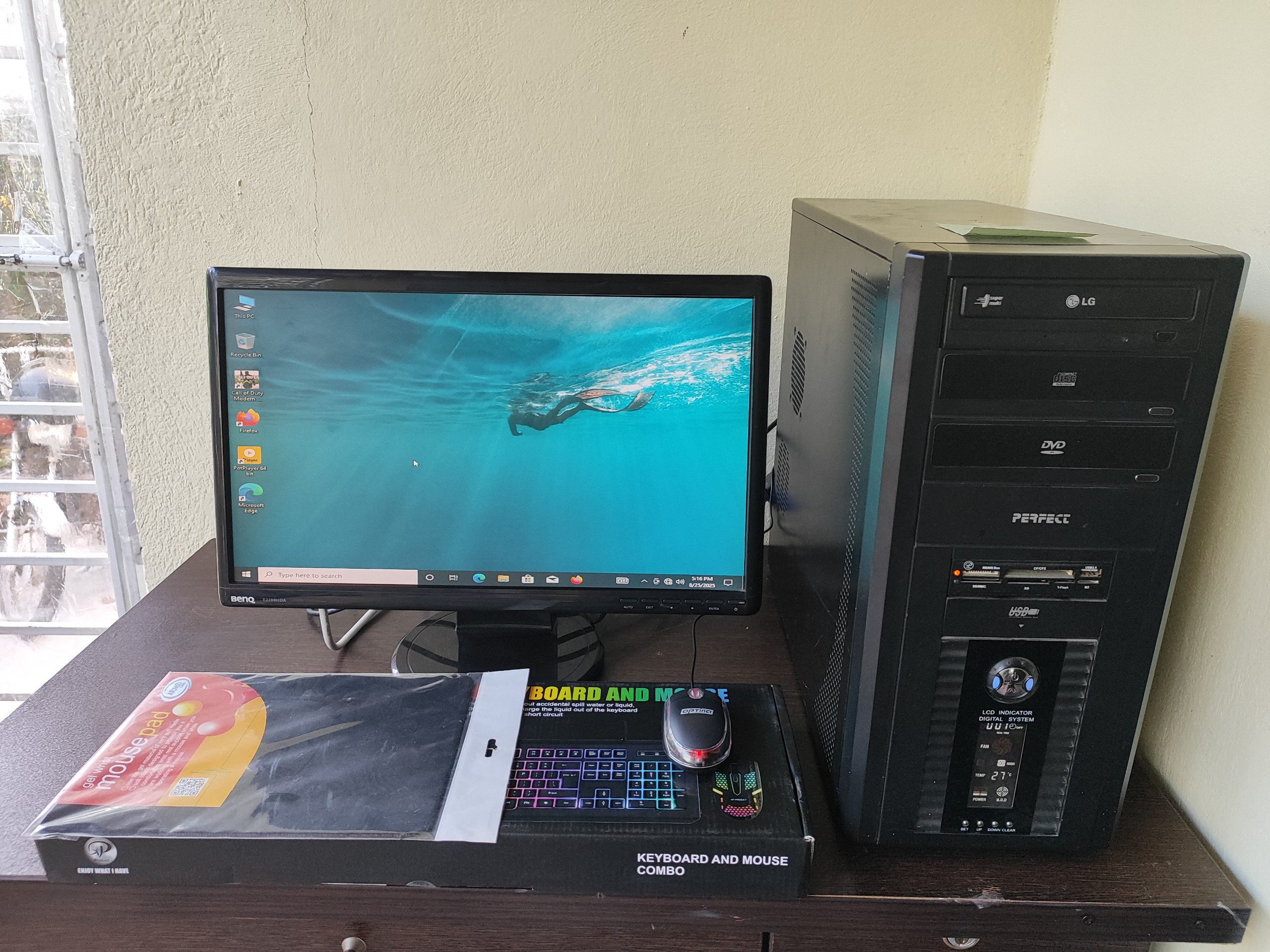 سیستم i5 ddr4 نسل 9 رم 16 هارد 1 تراوssd گرافیک 8