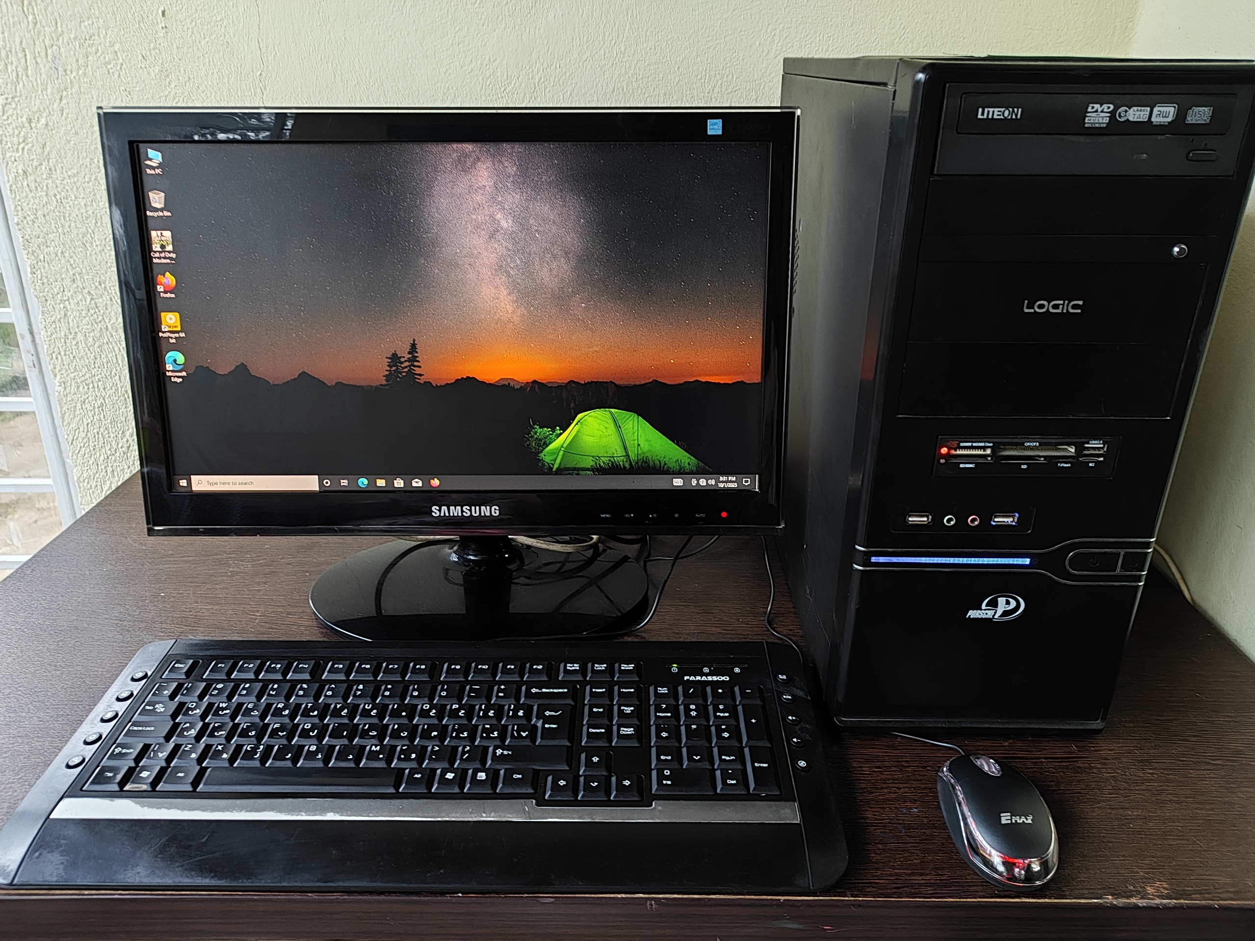 کامپیوتر i5 رم 16 هارد ssd/500 گرافیک2/مانیتور 20