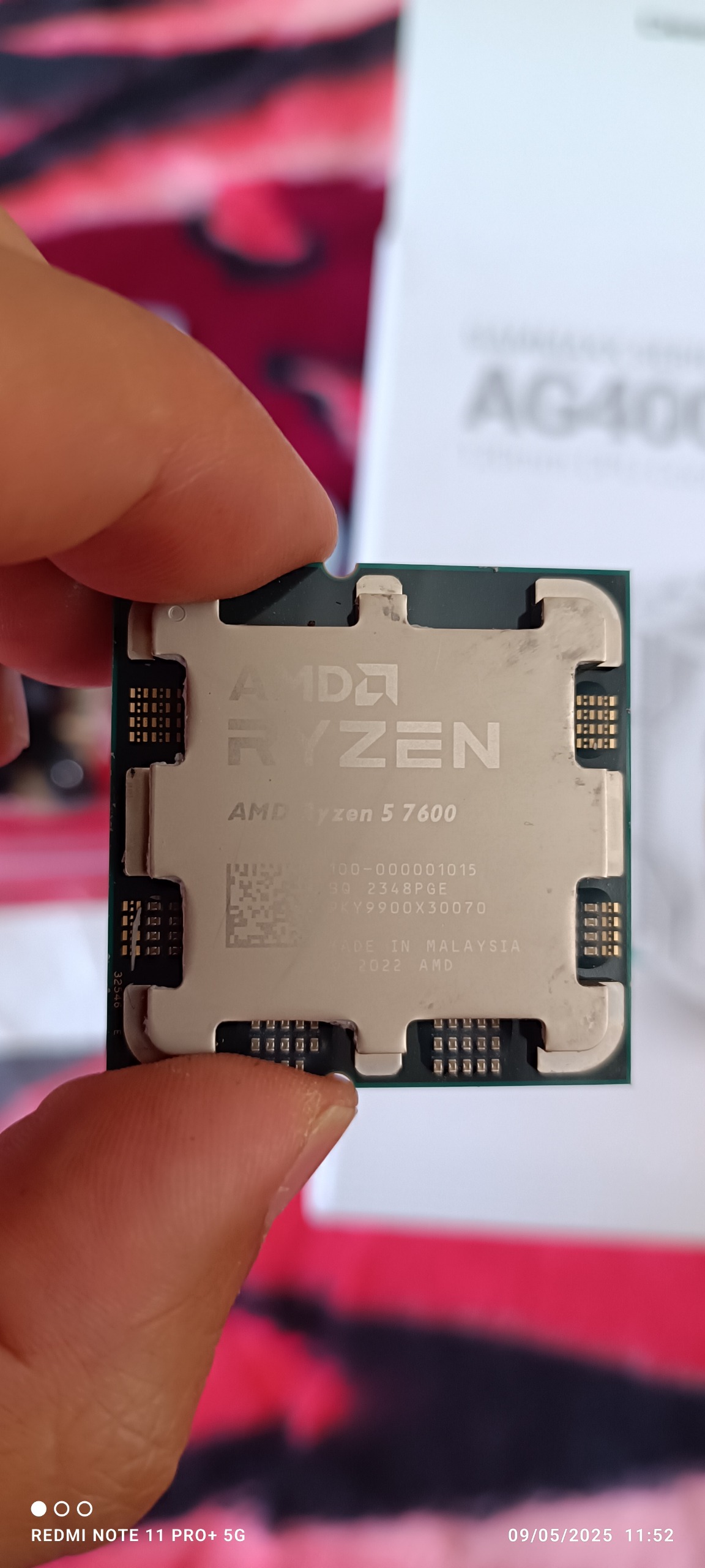 پردازنده amd ryzen 5 7600 Tray با فن ag400White