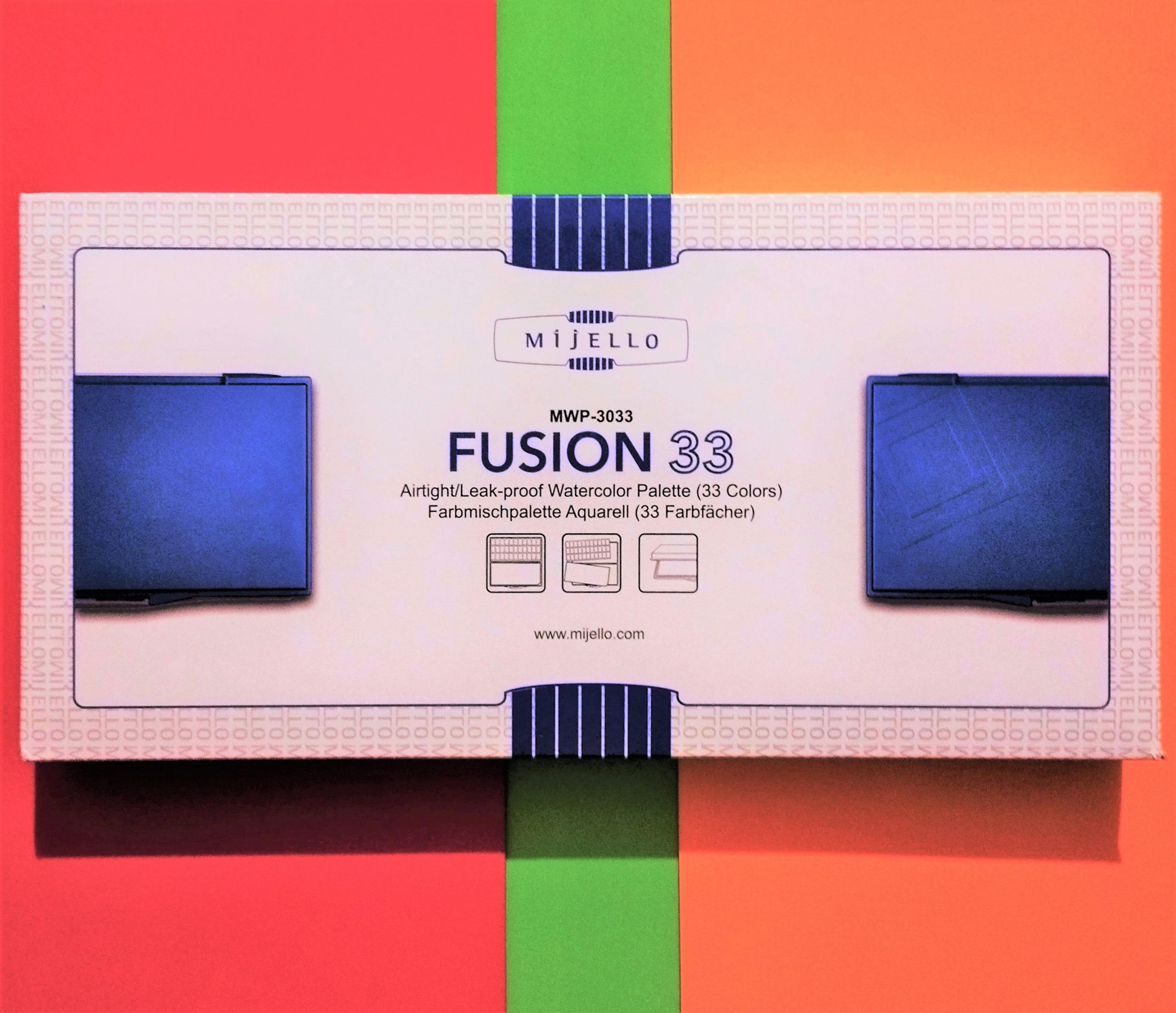 پالت آبرنگ میشن 33 خانه. ساخت کره جنوبی