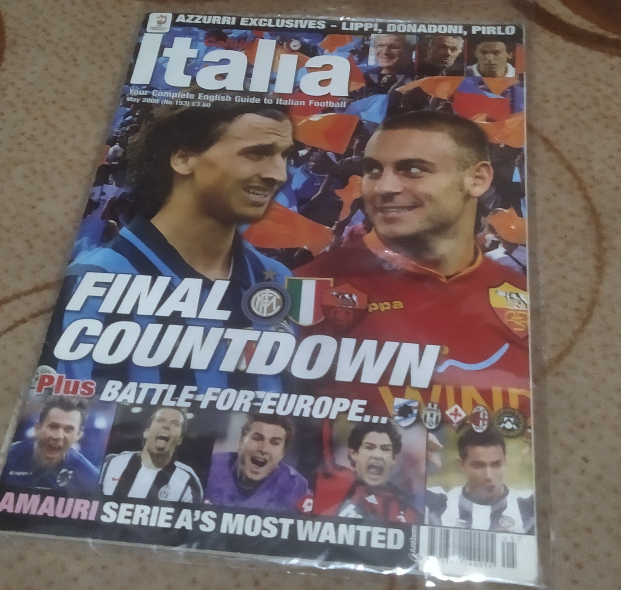 نشریه.Italia. سال 2008 با پوستر اث میلان