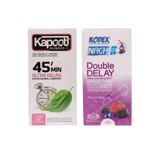 دو بسته کاندوم تاخیری دبل دیلی و 45 دقیقه