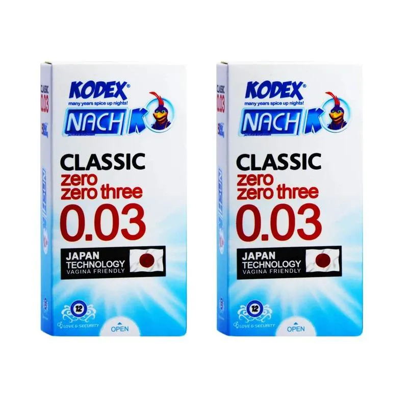 کاندوم ناچ کدکس مدل 003 مجموعه 2 عددی
