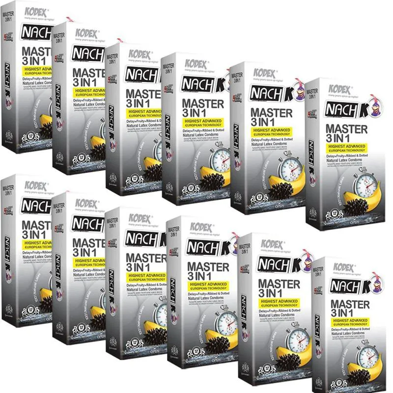 مجموعه 12 عددی کاندوم تاخیری سه در یک