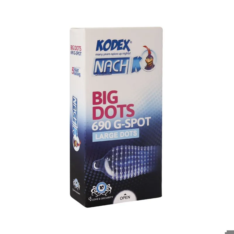 کاندوم خار درشت کدکس (بیگ داتس) 10 عددی