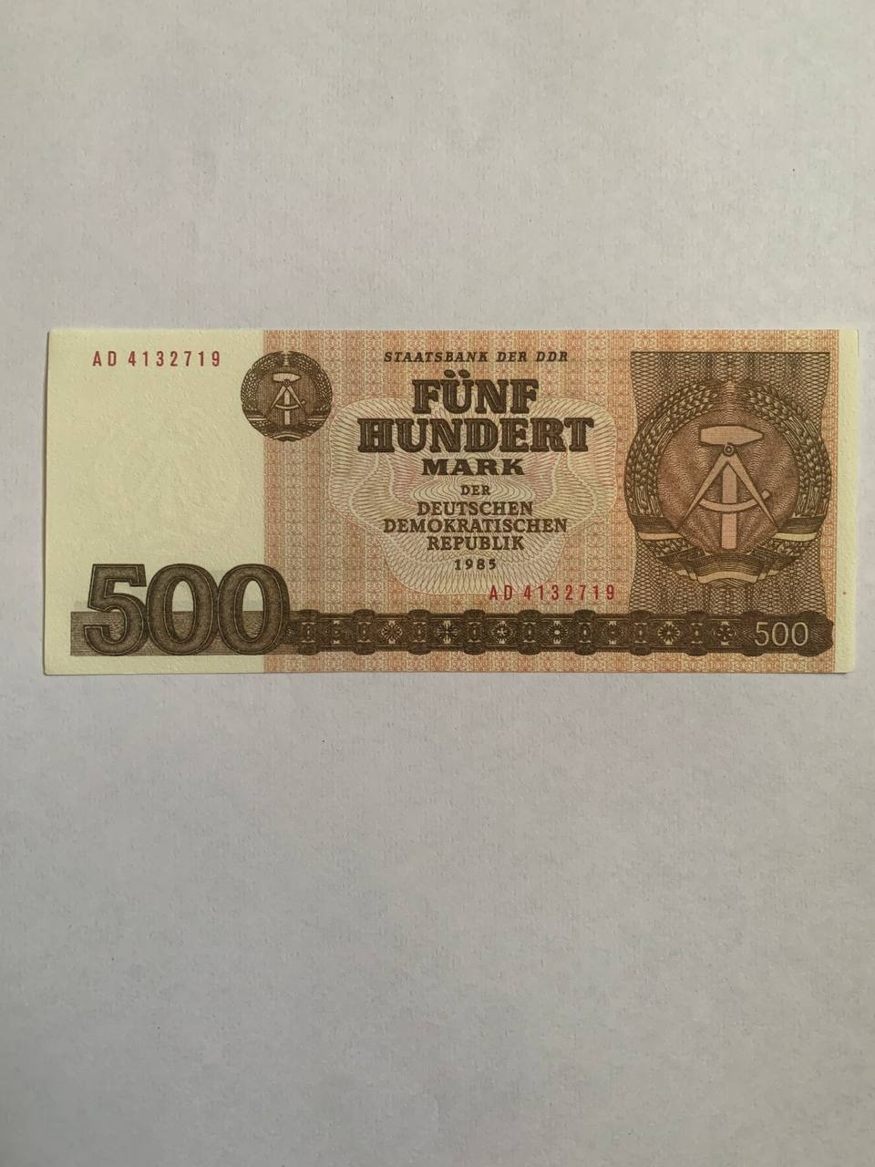 تک بانکی 500 مارک آلمان شرقی