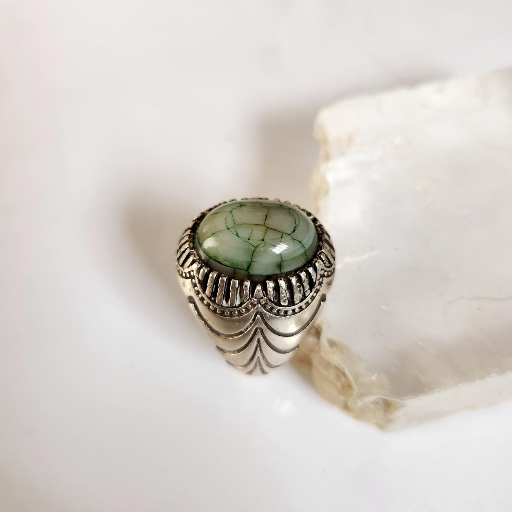 انگشتر نقره عقیق دراگون