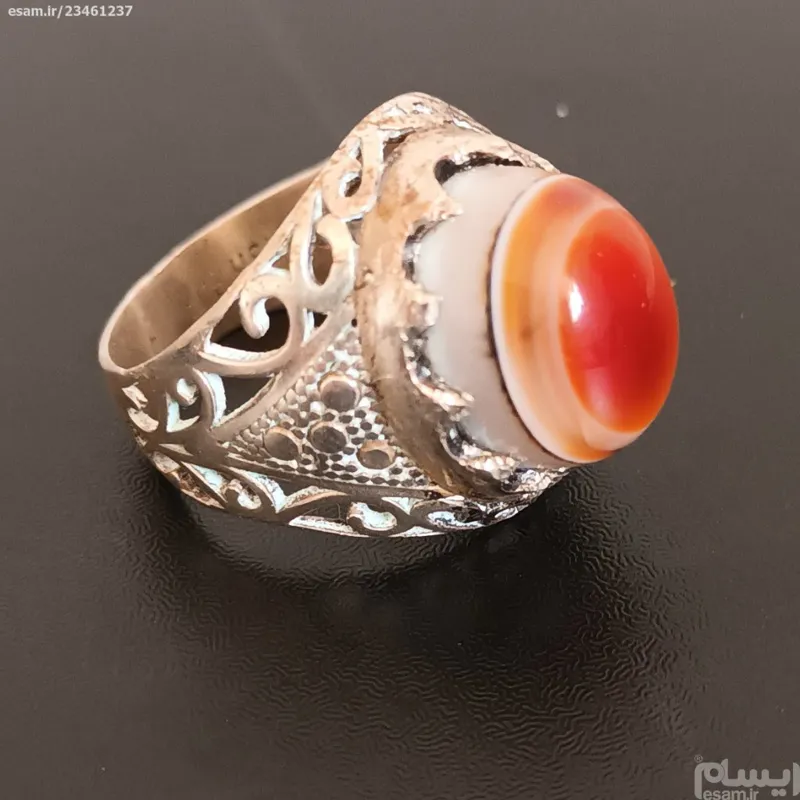 انگشتر عقیق چند پوست