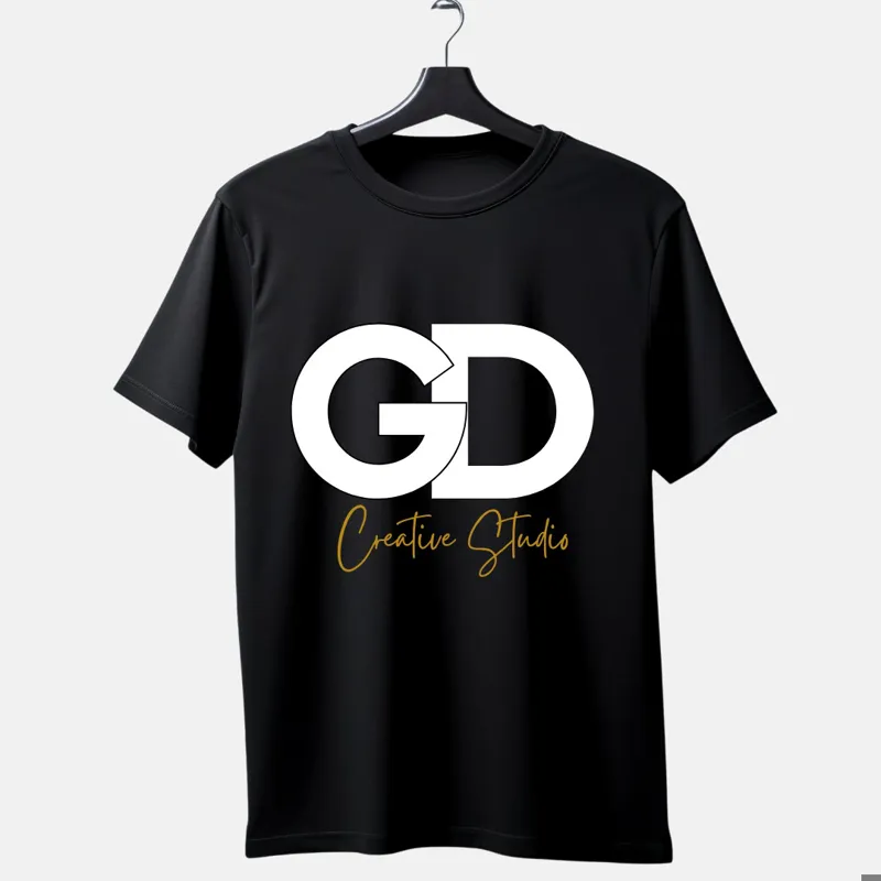 تیشرت GD Creative Studio استیکر مینیمال خلاقانه