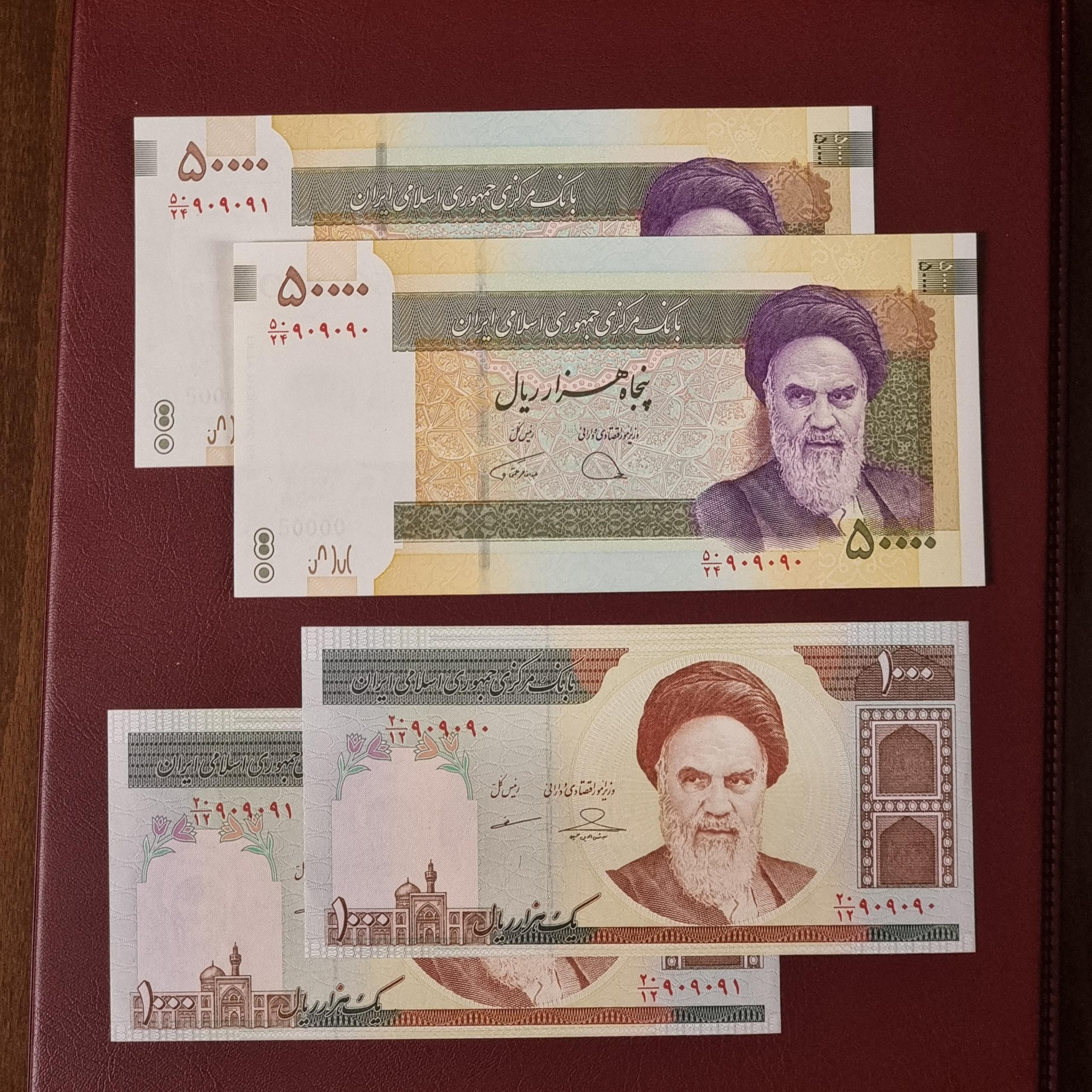 2 جفت اسکناس سه قلو صفر دار 909090