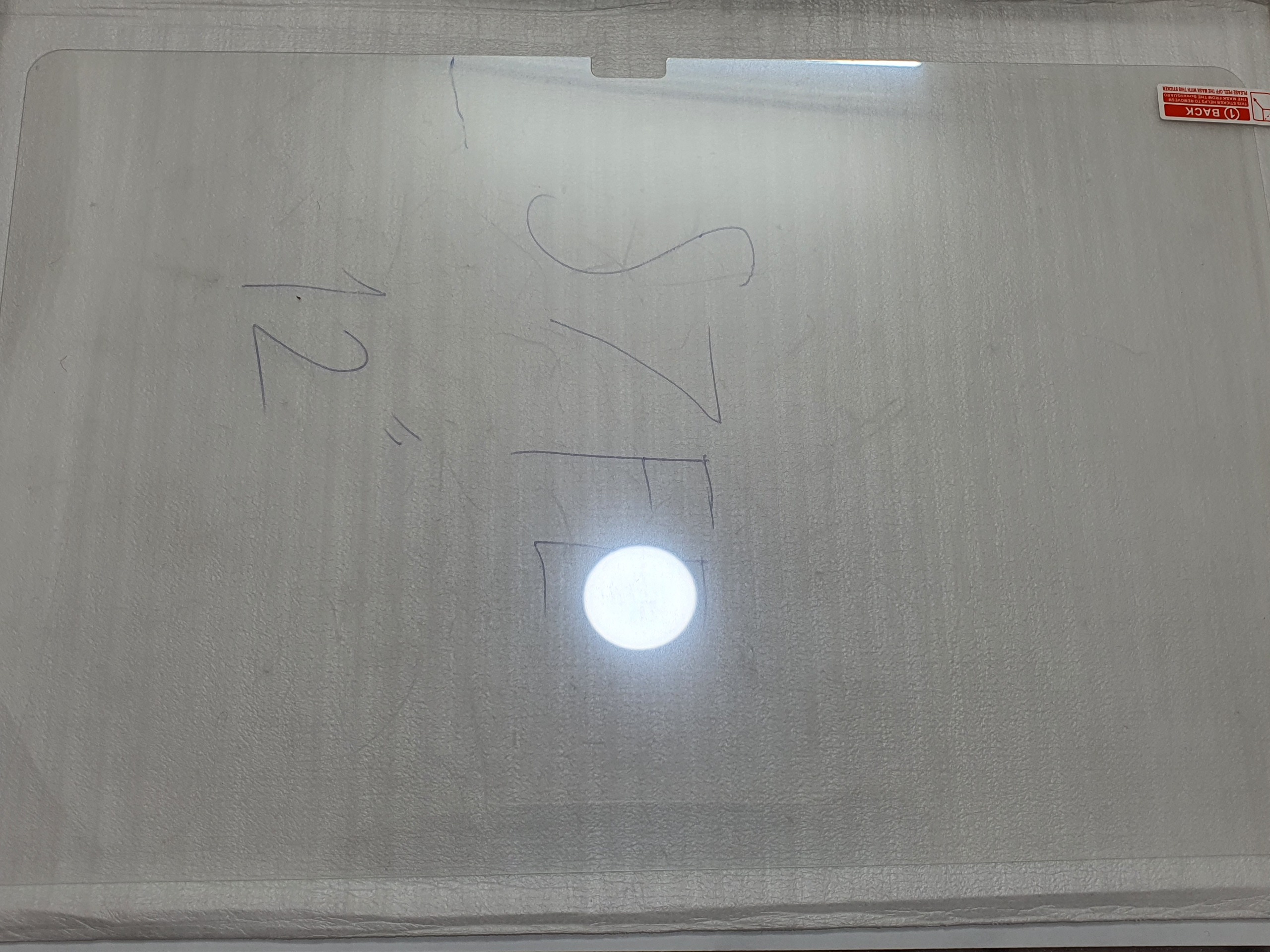 گلس شیشه ای صفحه نمایش تبلت سامسونگ S7 FE