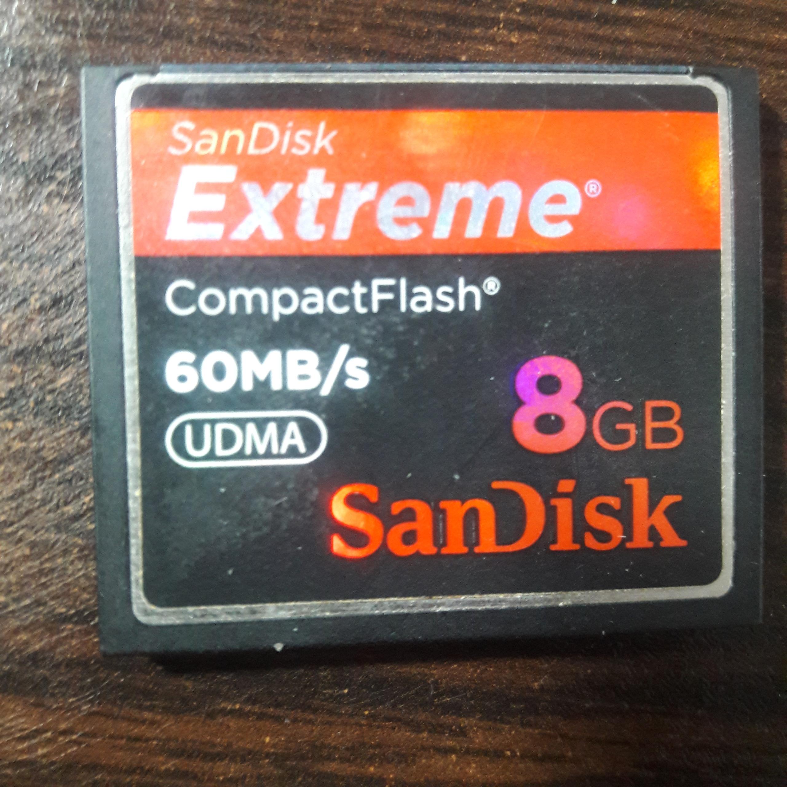 کارت حافظه سن دیسک CF - ظرفیت 8 گیگابایت