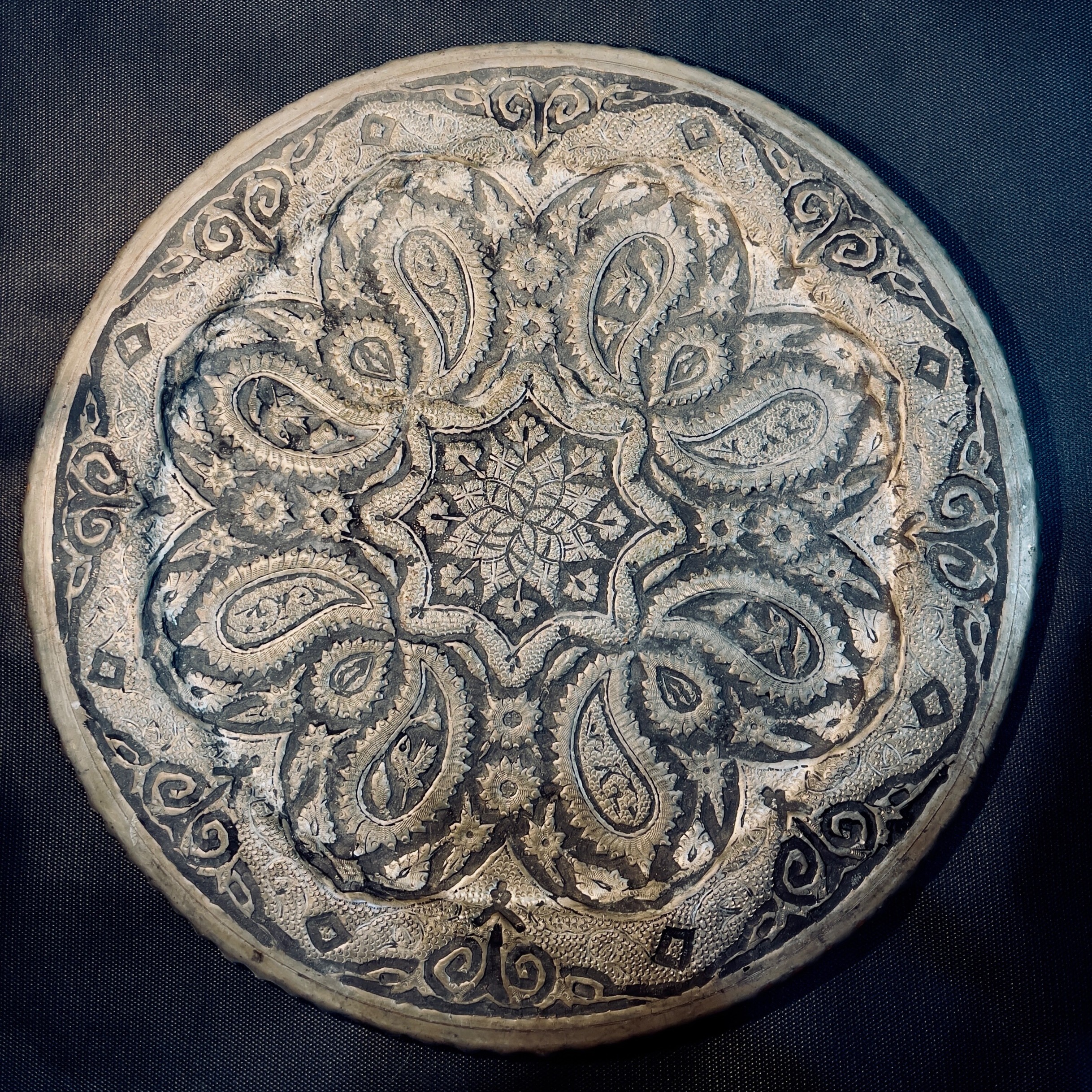 سینی مسی قلم کاری
