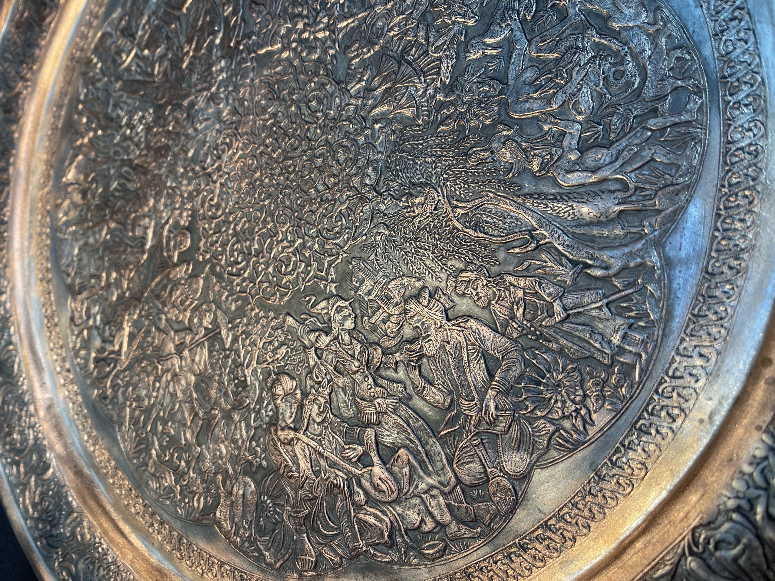 سینی قلم کاری مسی خیلی خاص