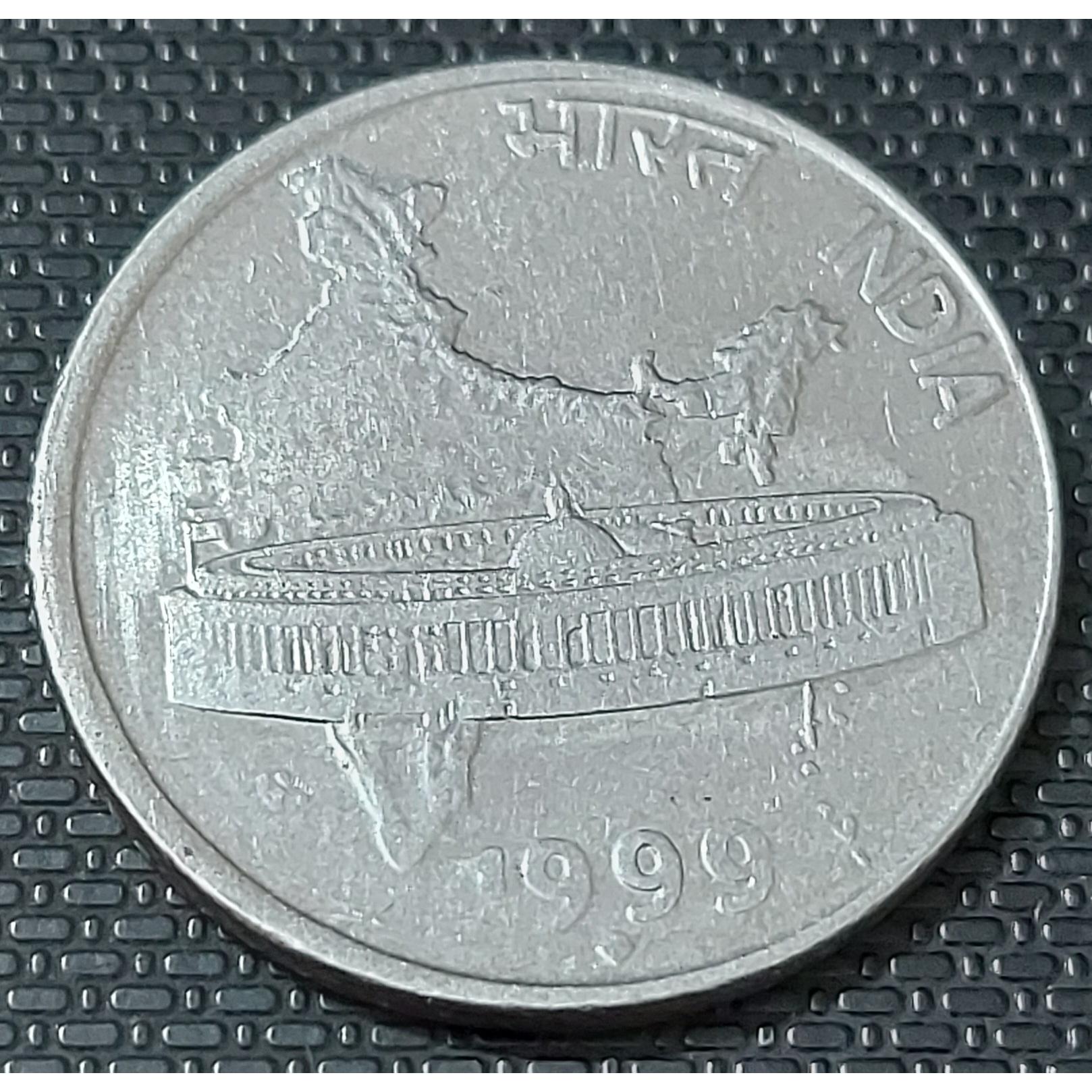 سکه 50پیسه هند1999