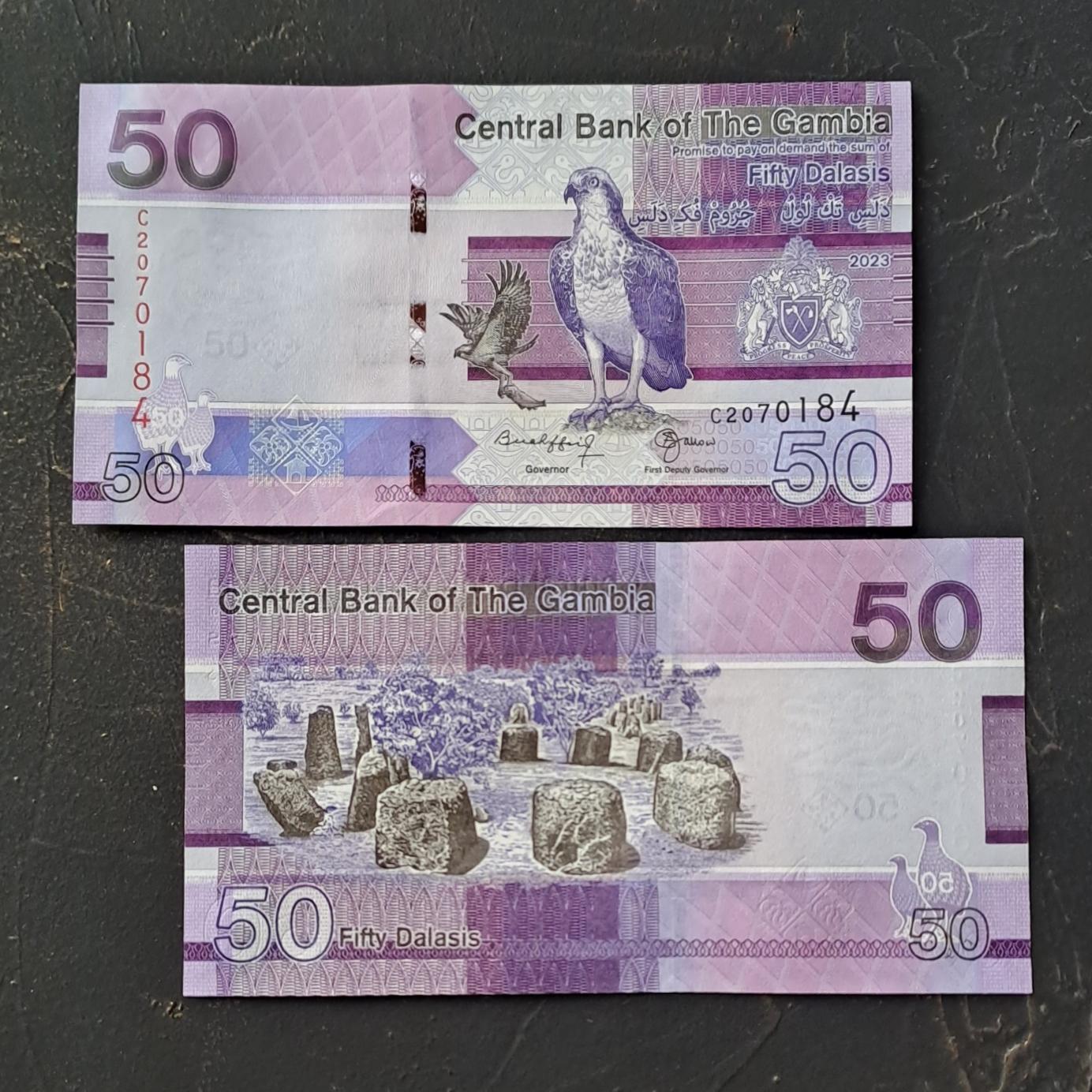 اسکناس بسیار زیبای 50 دالاس گامبیا