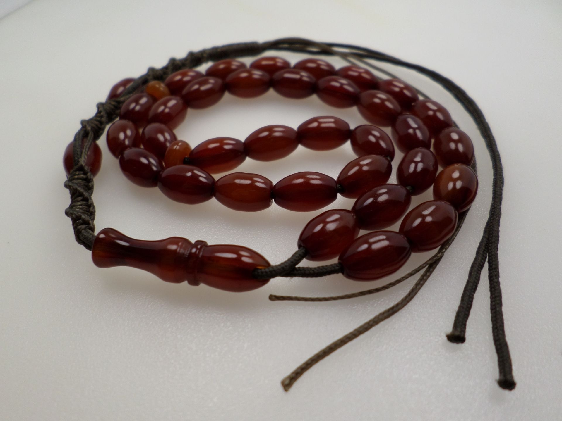 تسبیح 33عددی تراش گندمی وارداتی  اروپایی کد 308