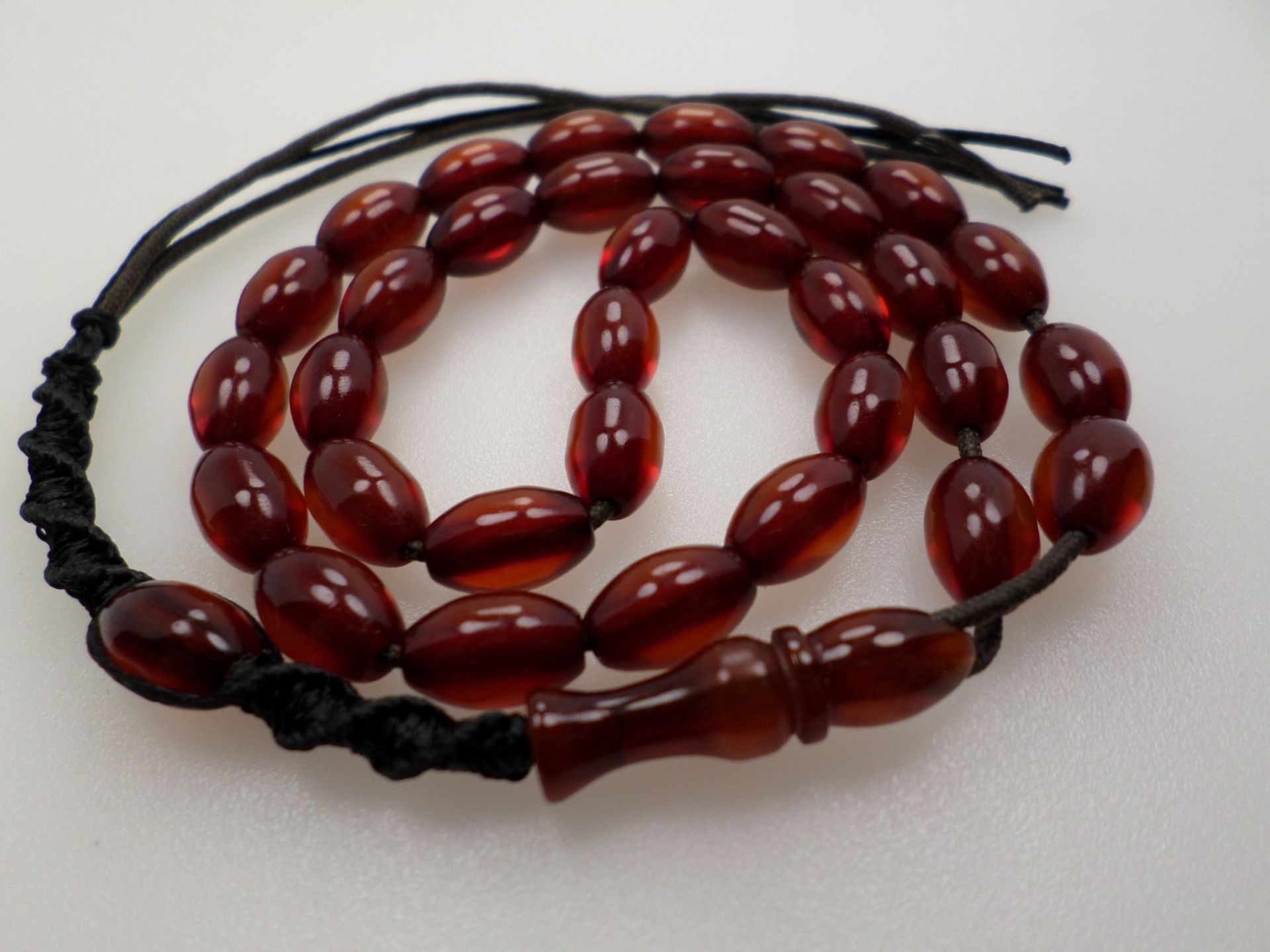 تسبیح 33عددی تراش گندمی وارداتی  اروپایی کد 309