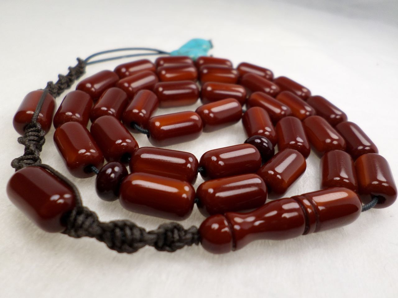 تسبیح کهربای عثمانی 33عددی فاتوران کد 354