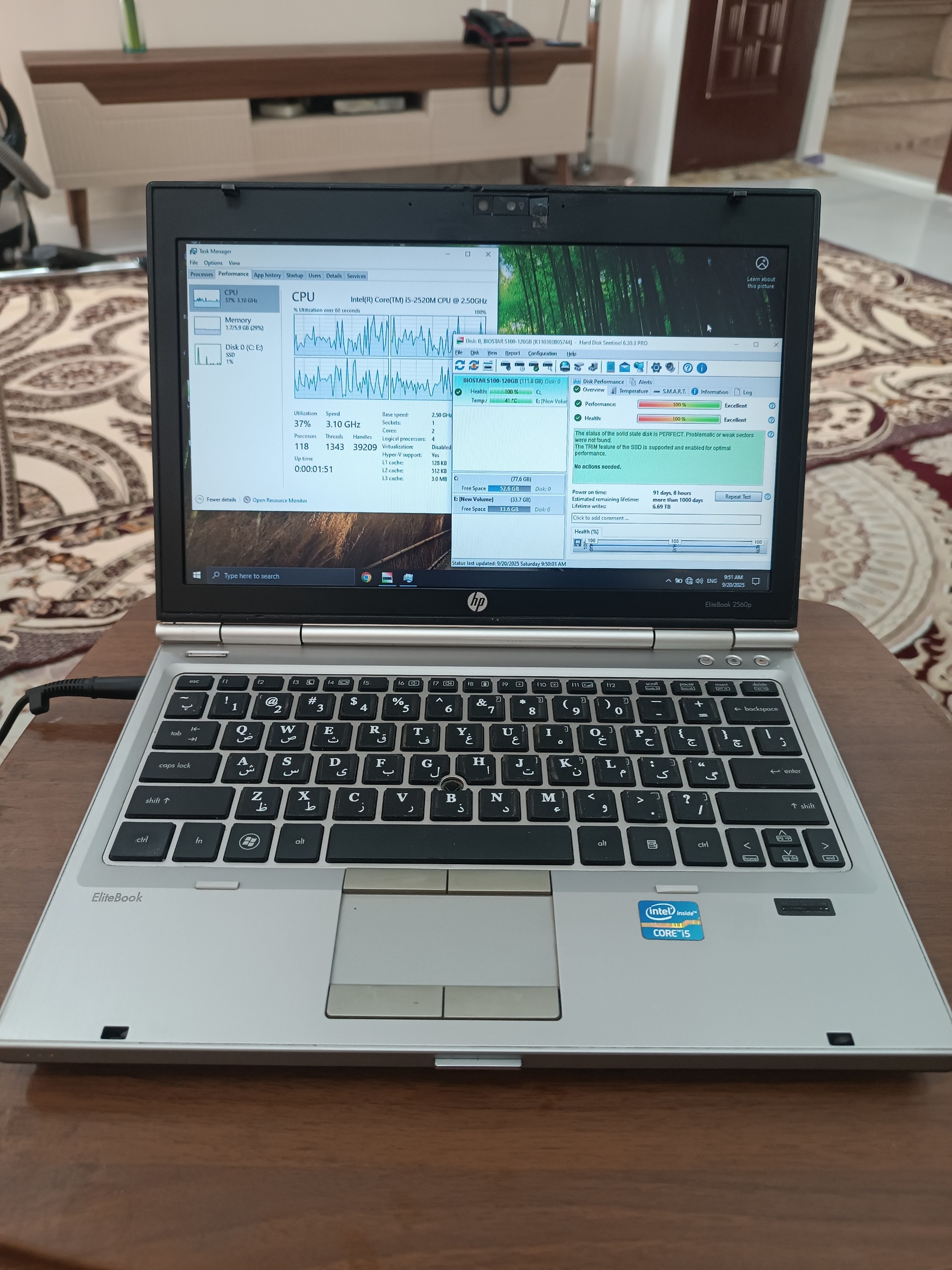 Hp 2560p i5 2th
