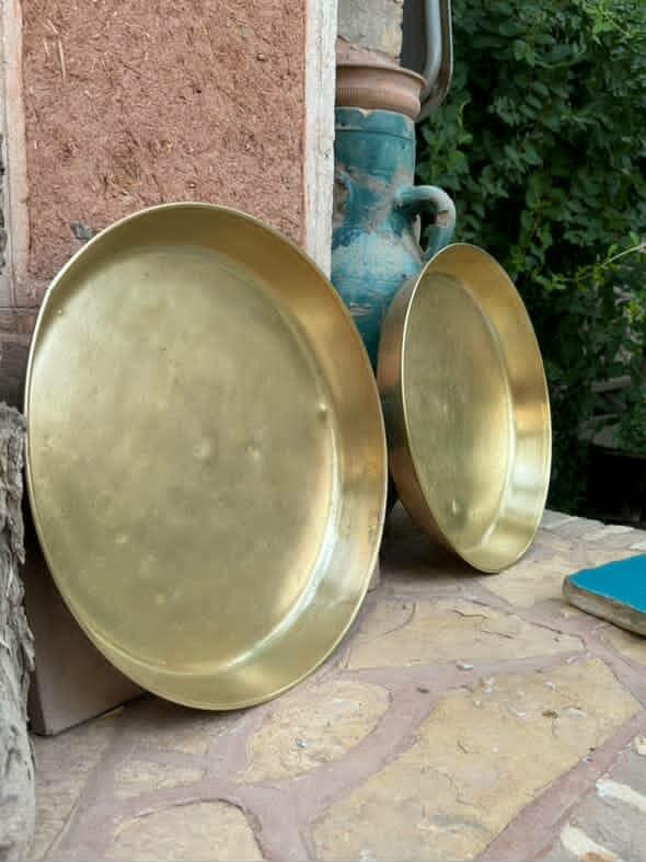 کفه برنجی ترازو قدیمی سایز بزرگ