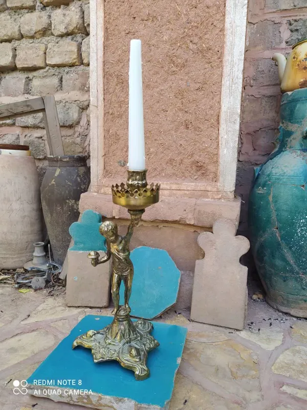 شمعدان برنجی قدیمی