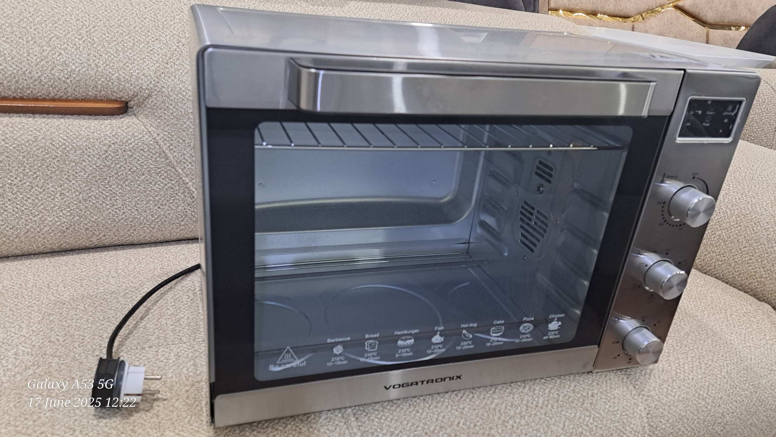توستر وگاتی 60لیتر اصل درحدنو
