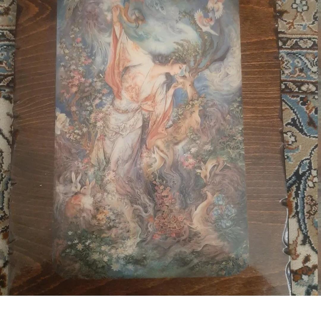 تابلو نقاشی روی چوب،بسیار کمیاب