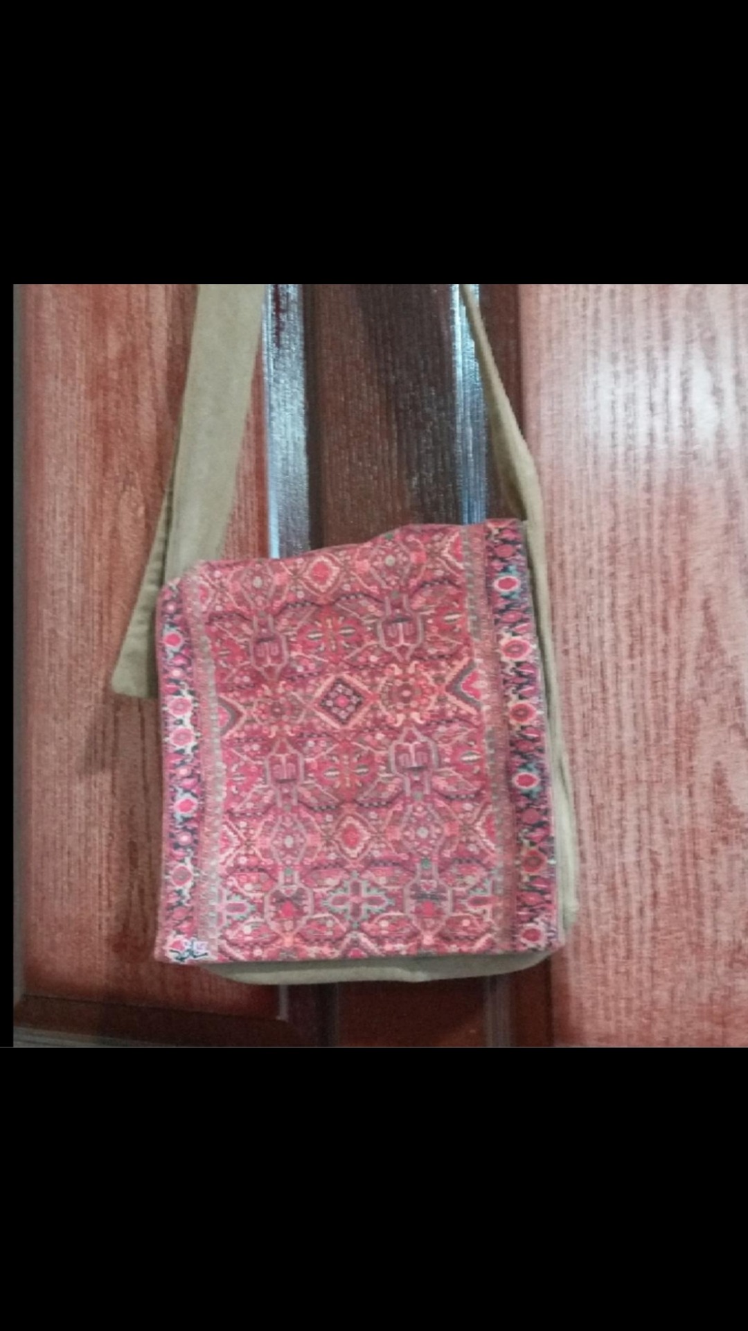 کیف دوشی رنانه پارچه مخمل جیر درجه یک