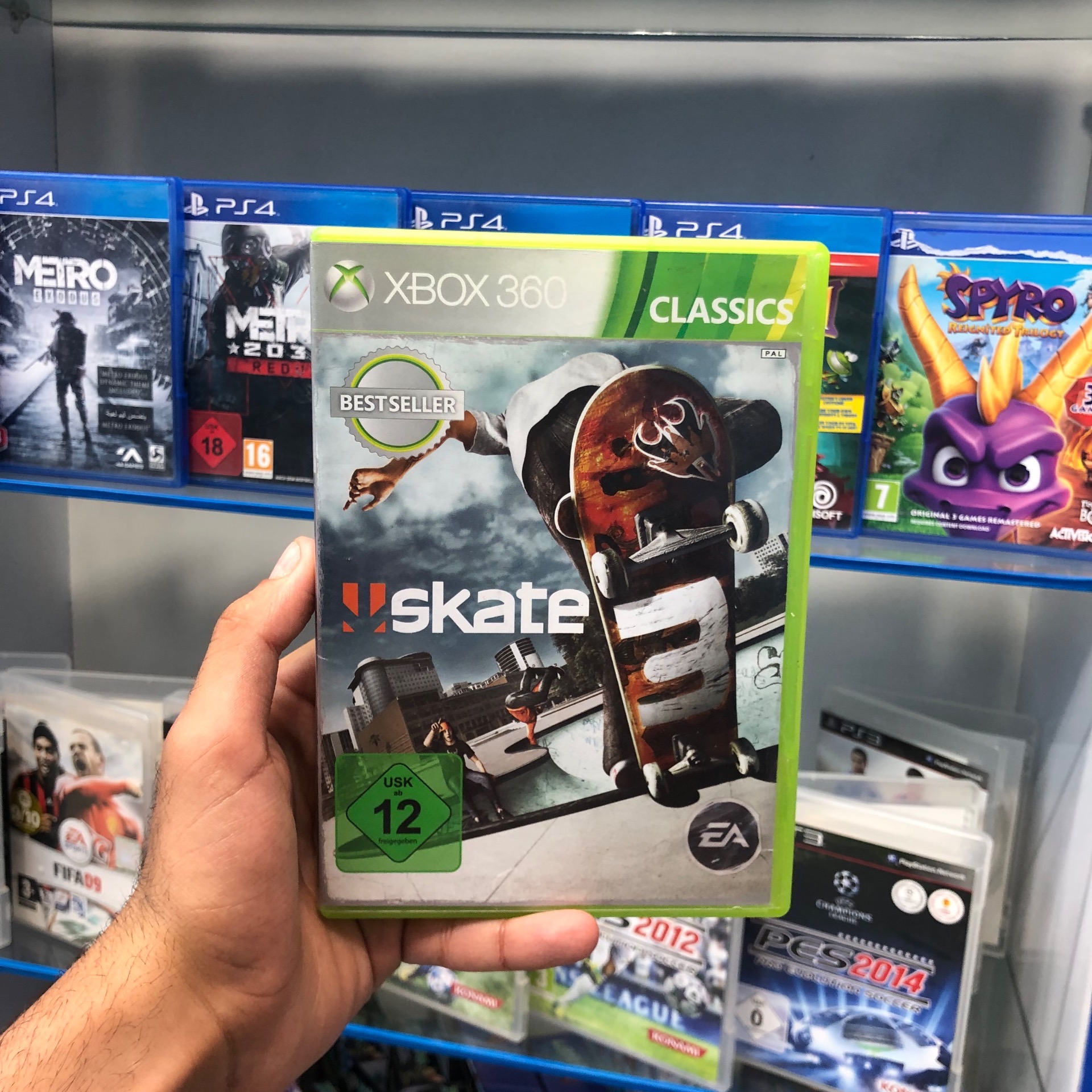 دیسک بازی skate 3 Xbox 360