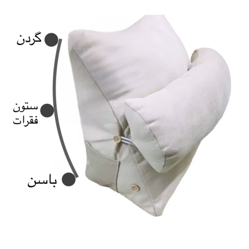 بالش 2 تیکه طبی مسافرتی همراه