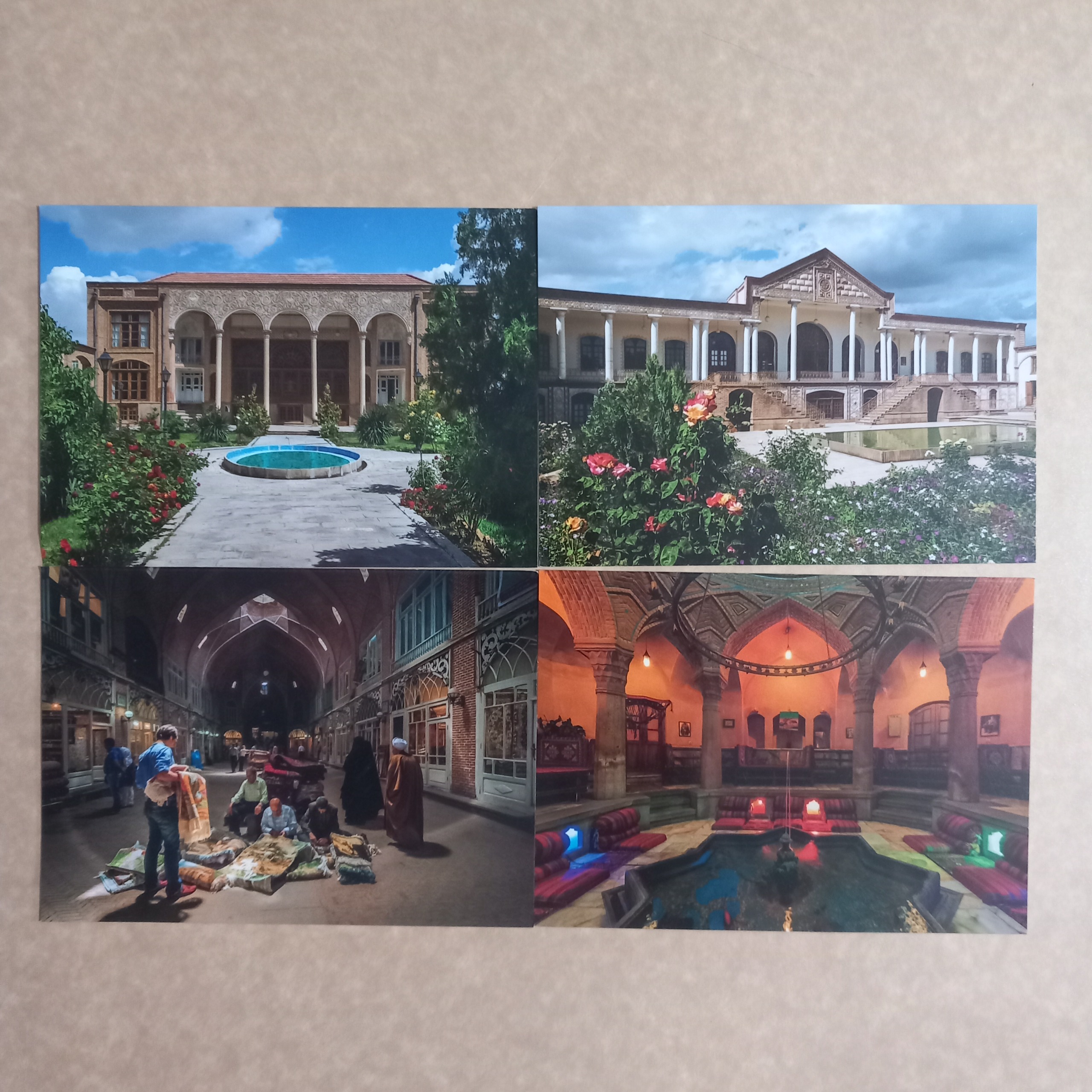 4 قطعه کارت پستال مکانهای تاریخی ایران