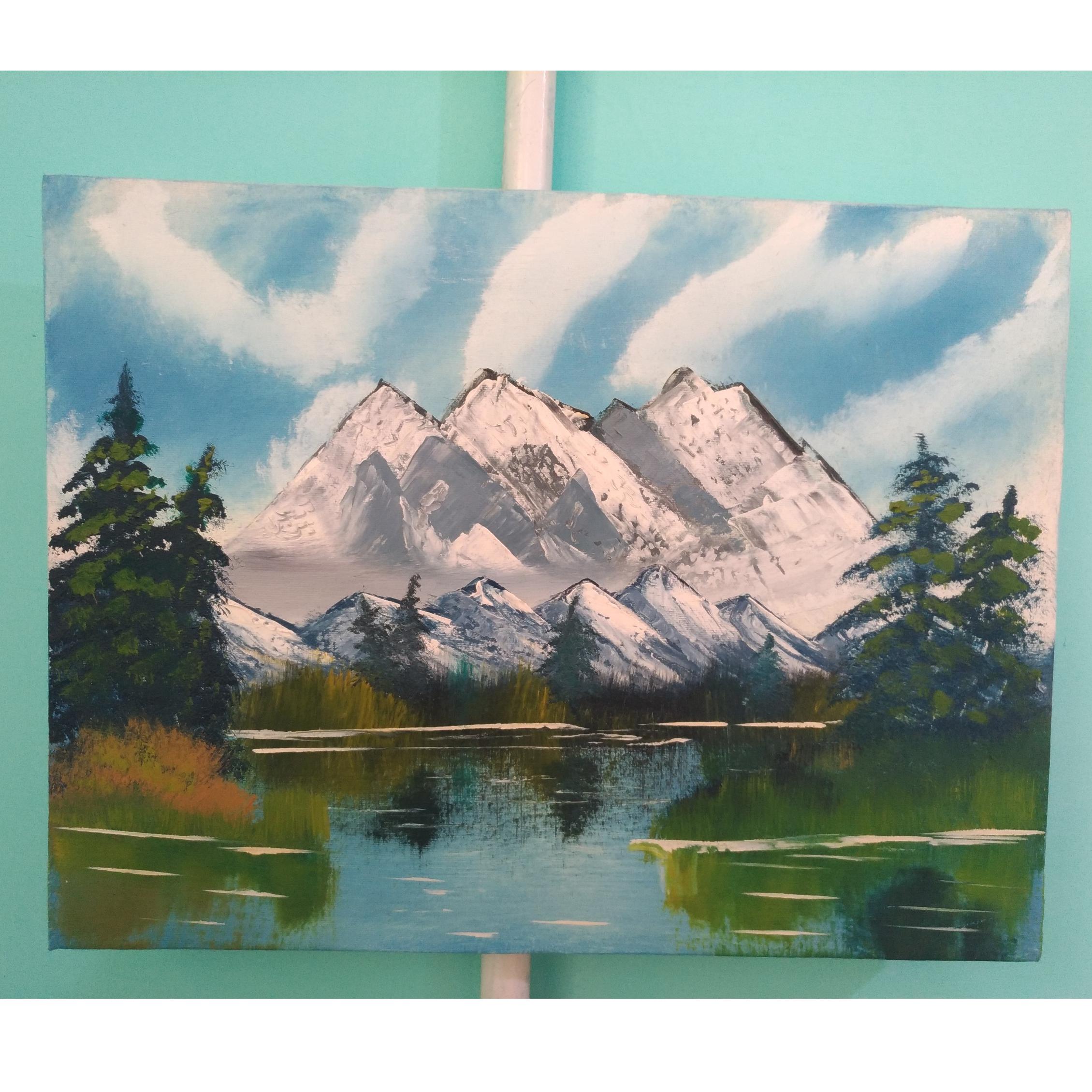 نقاشی رنگ روغن روی بوم