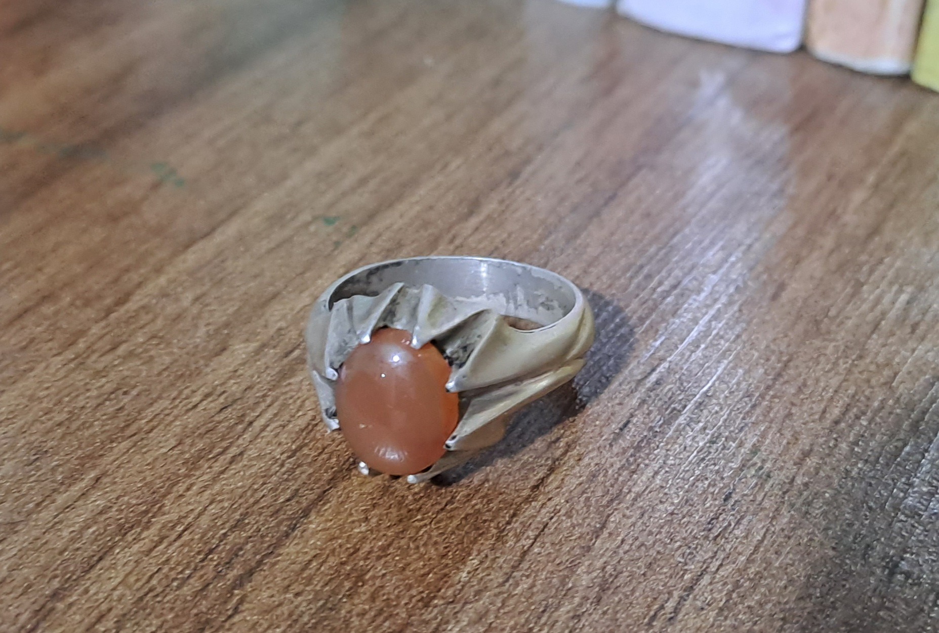 انگشتر عقیق یمنی رکاب نقره