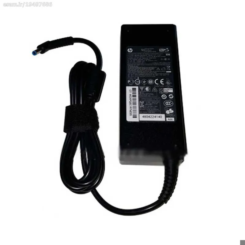 شارژر لپ تاپ سر ریز آبی HP 19V 4.62A