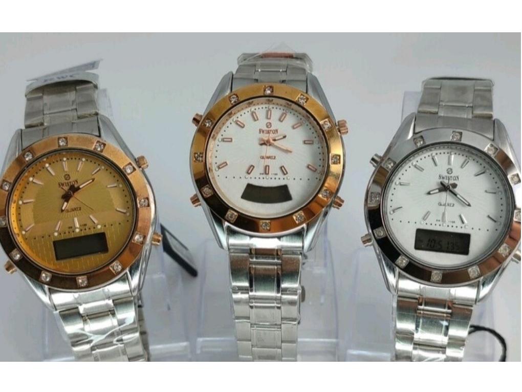 ساعت مچی دو زمانه اورجینال برند سویستون