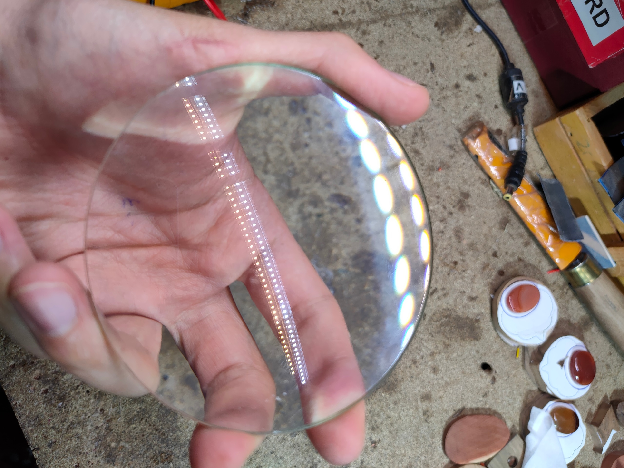 ذره بین شیشه ای 10 سانتی