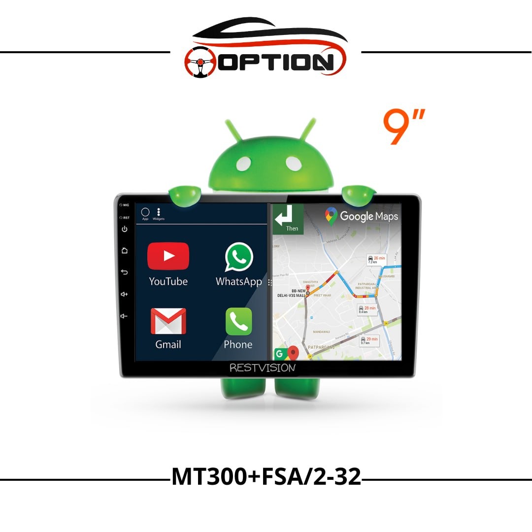مانیتور اندروید مناسب تمامی خودروها مدل Mt300FSA