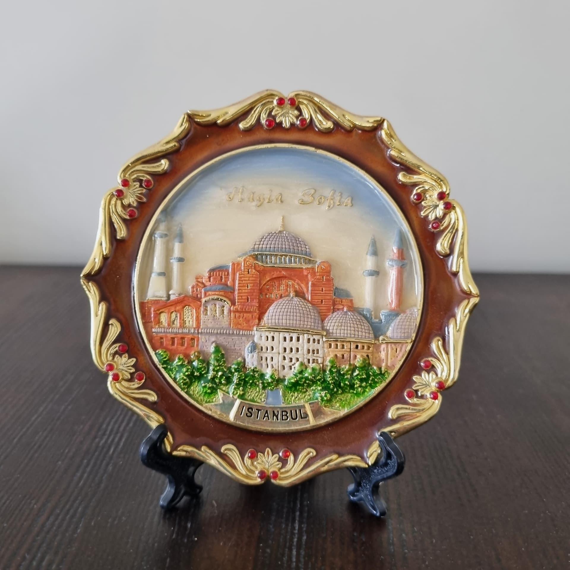 بشقاب و دیوارکوب فلزی استانبول