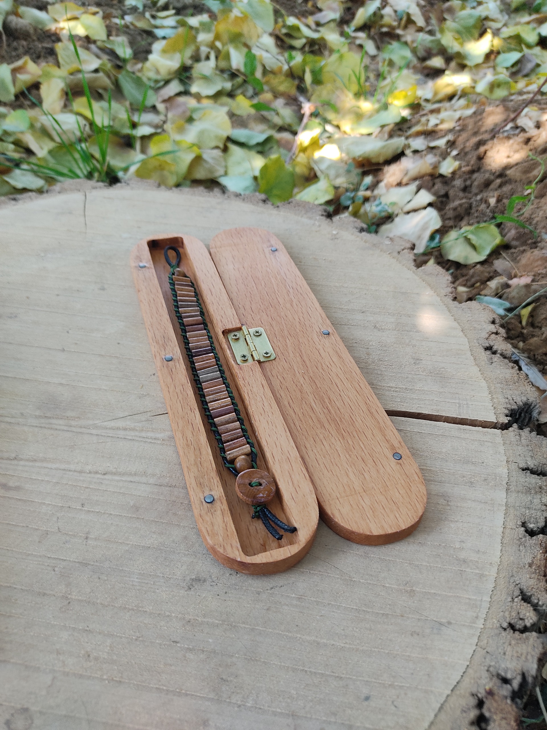 دستبند زنانه تمام مهره چوبی