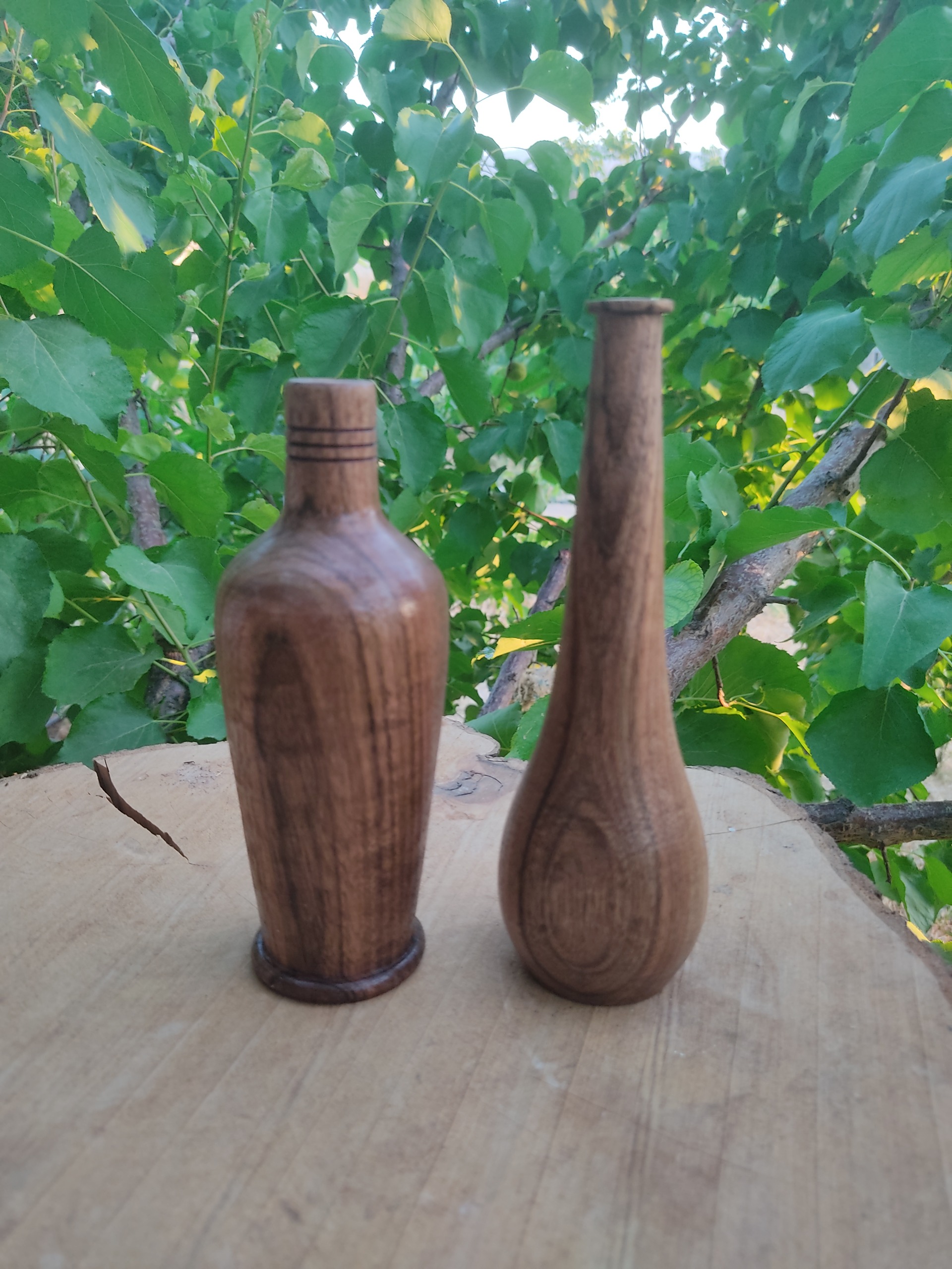 گلدان مینیمال چوبی