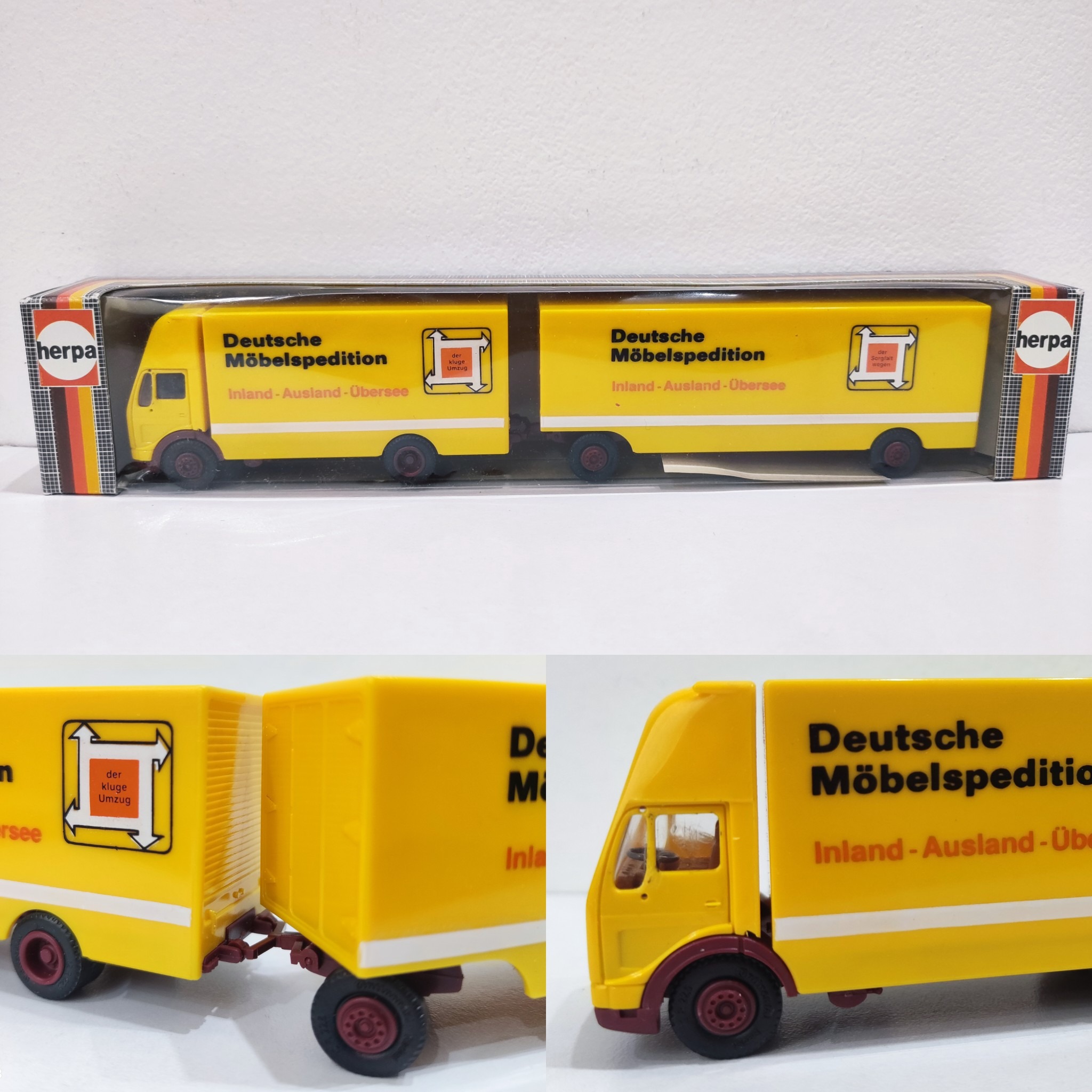 کامیون بتز NG و یدک herpa 1.87